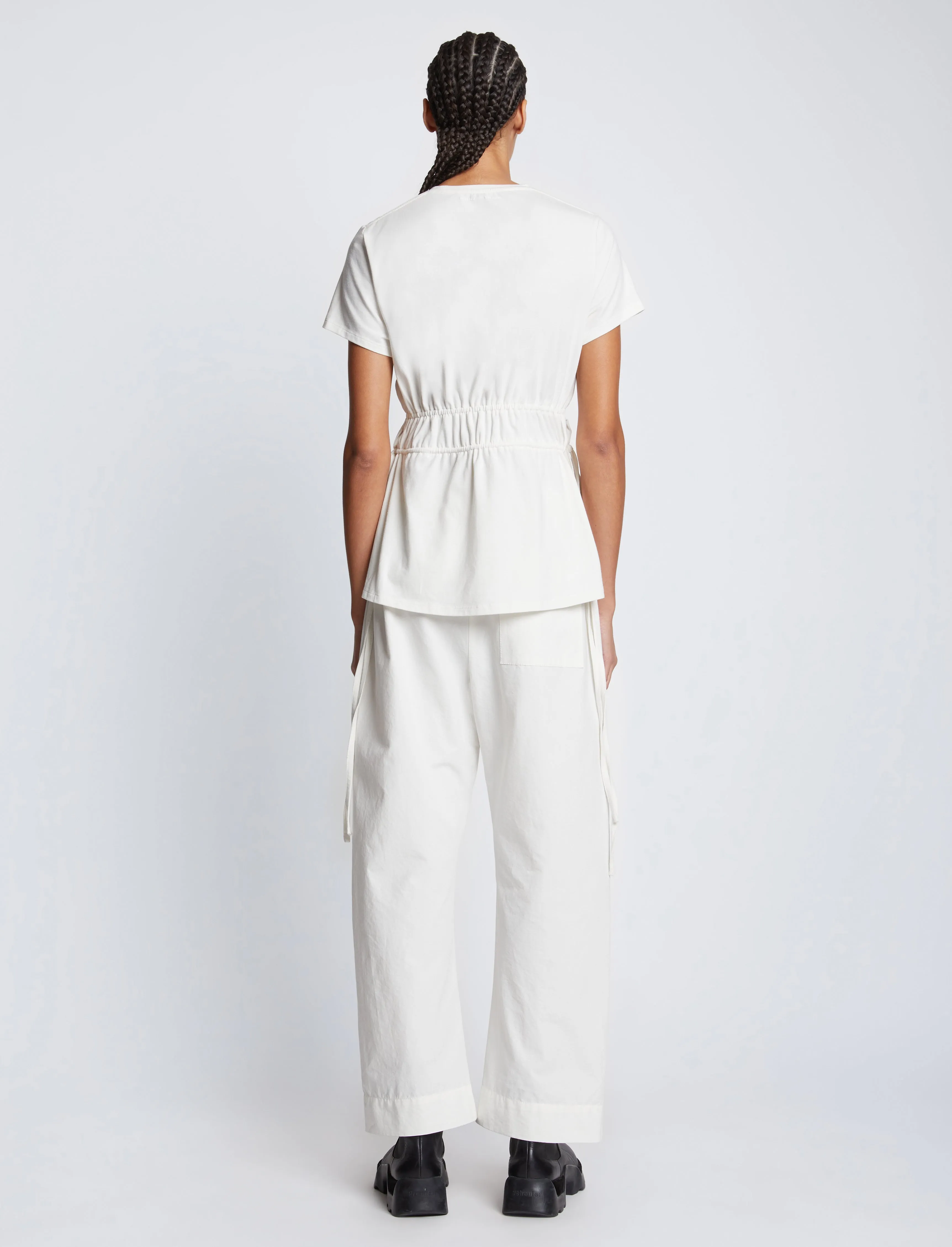 Ruched Side Tie T-Shirt sold by Proenza Schouler product image thumbnail 5