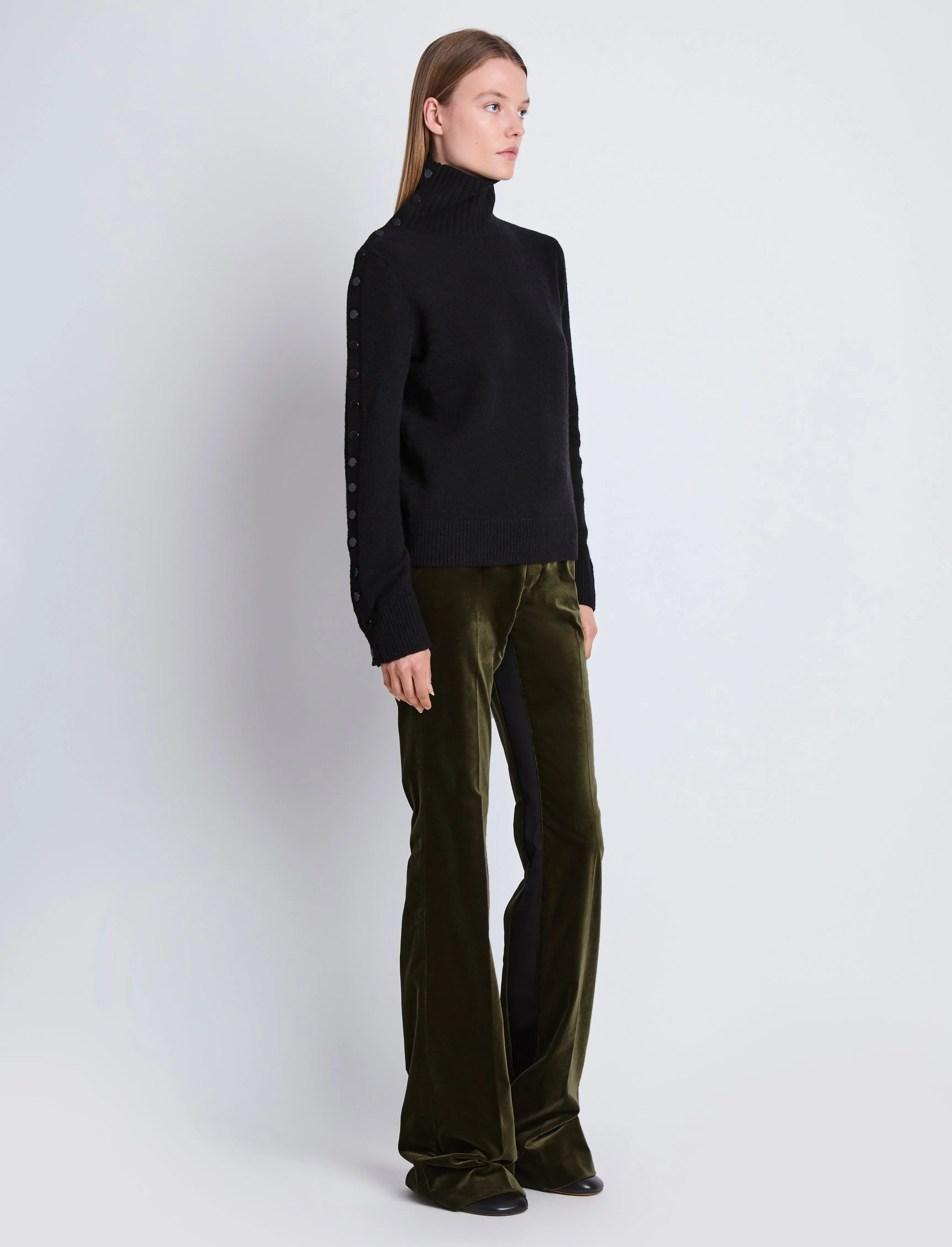 Marie Pant in Velvet Suiting sold by Proenza Schouler product image thumbnail 3