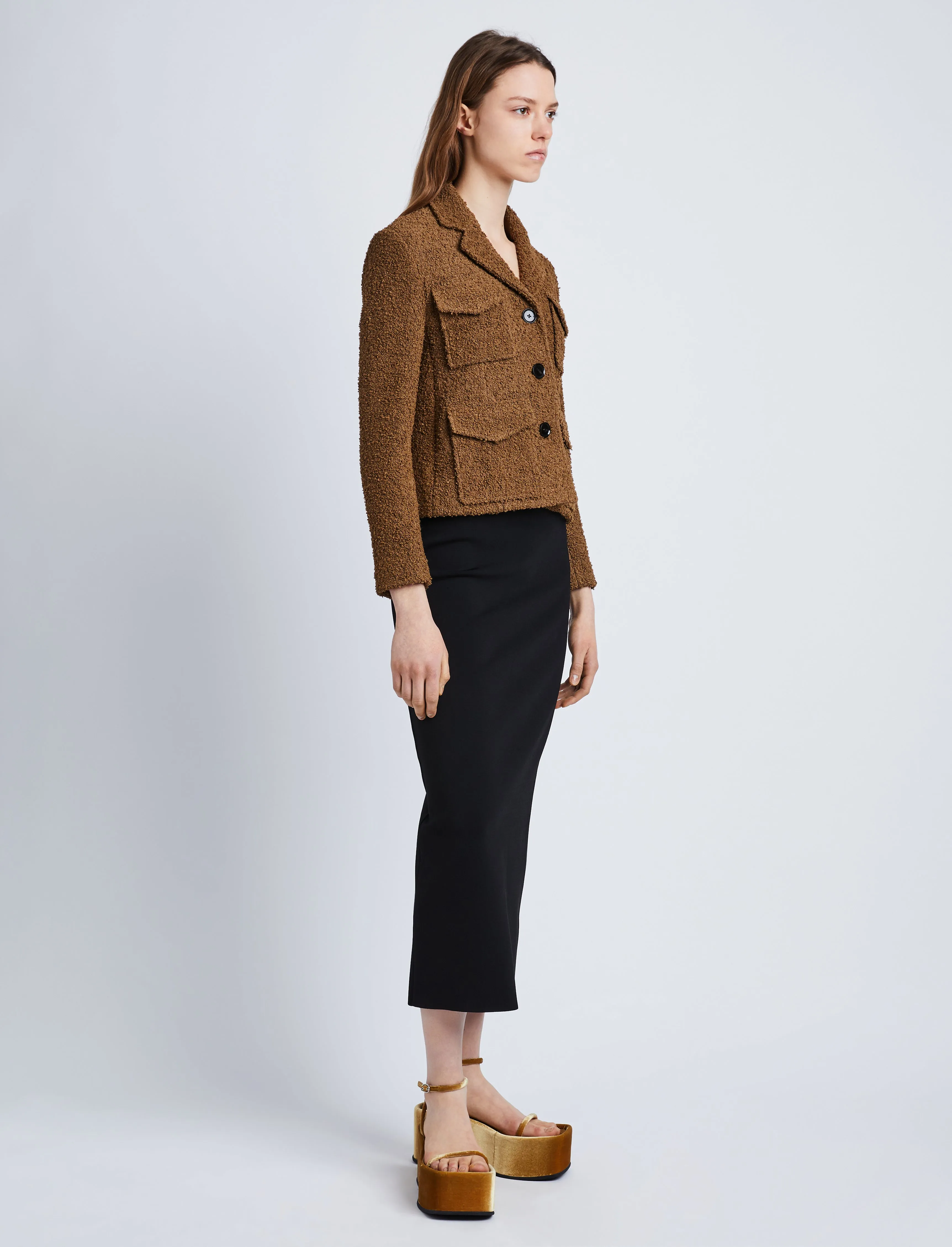 Bi-Stretch Tweed Jacket sold by Proenza Schouler product image thumbnail 4