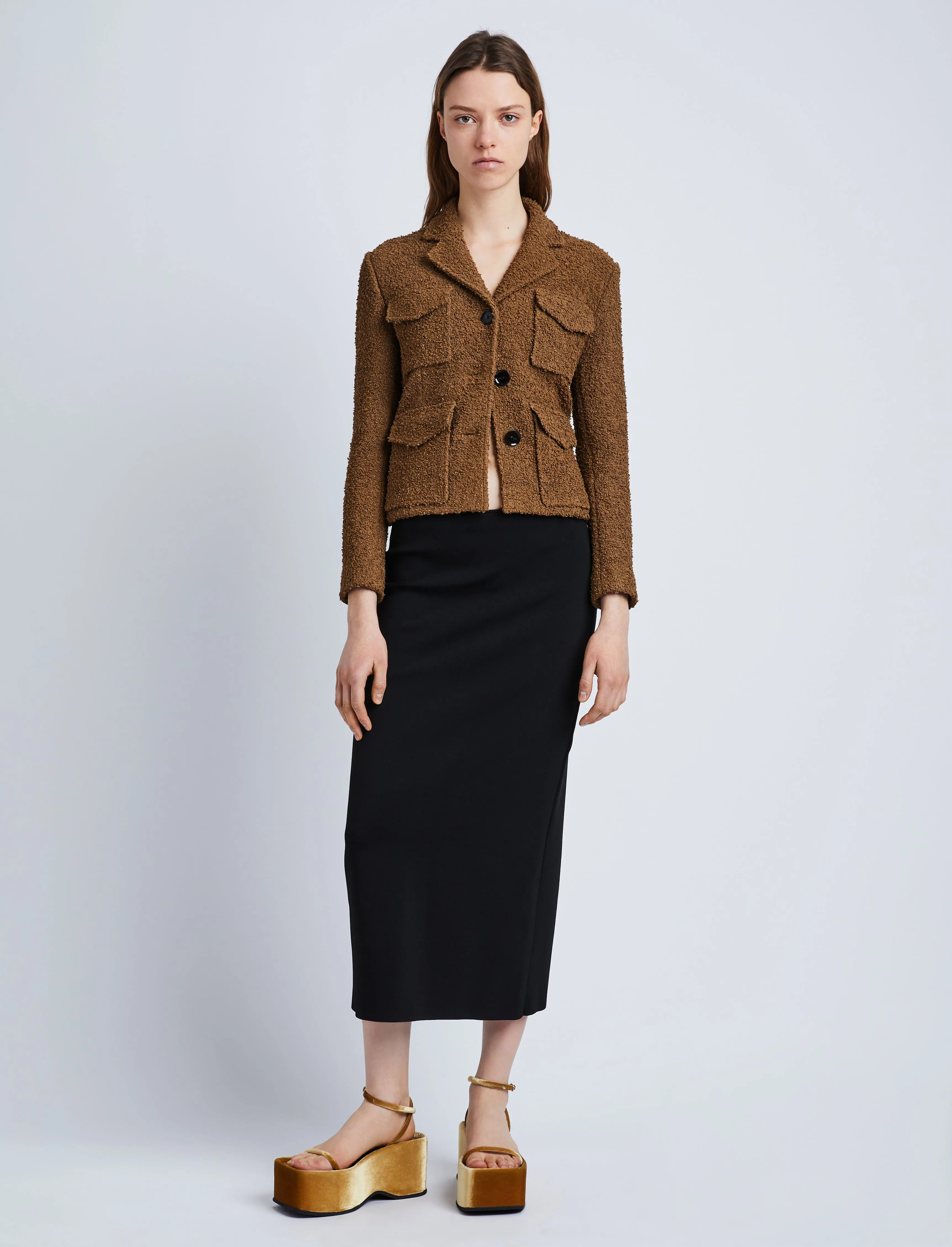 Bi-Stretch Tweed Jacket sold by Proenza Schouler product image thumbnail 3