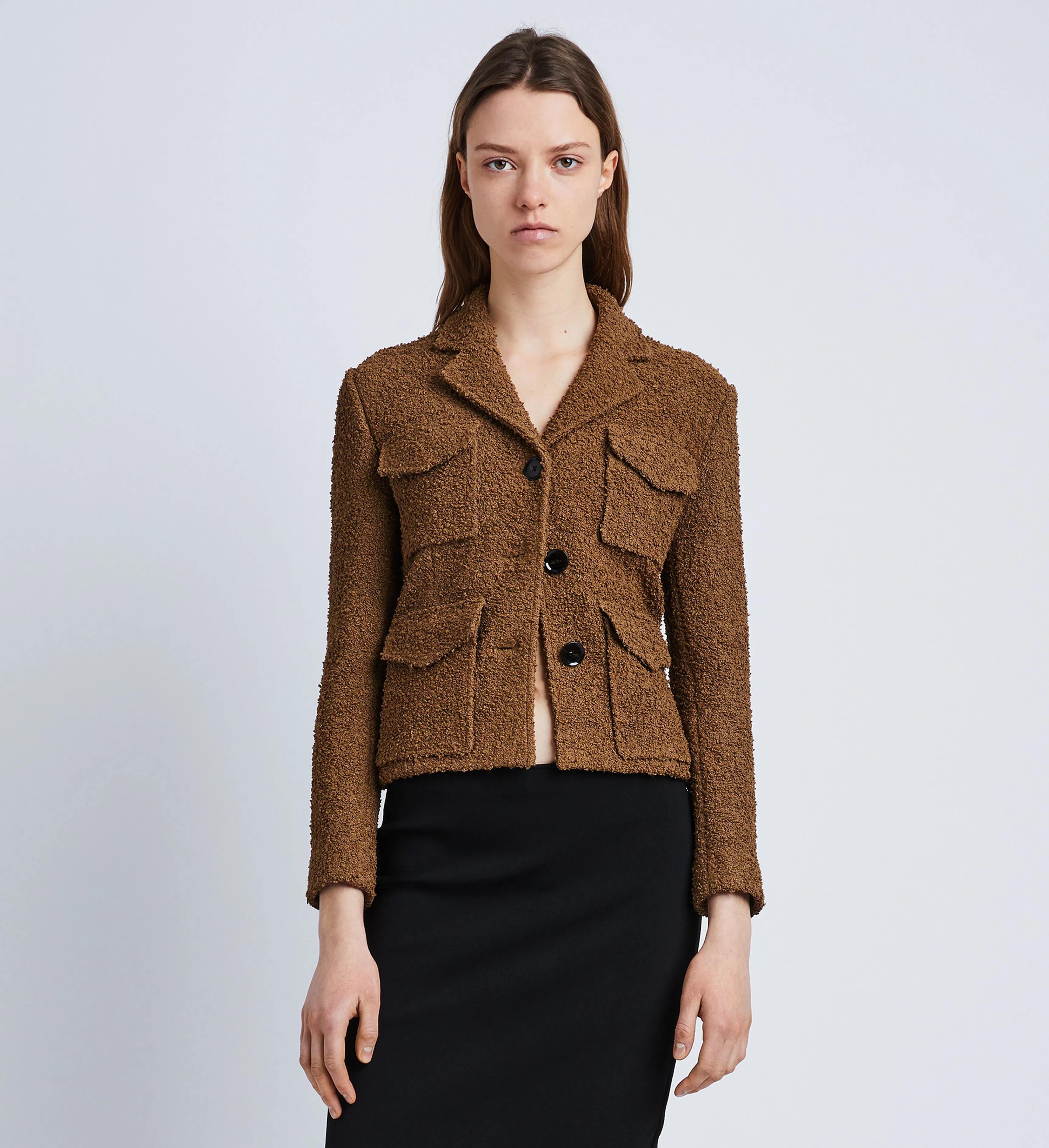 Bi-Stretch Tweed Jacket sold by Proenza Schouler product image thumbnail 2