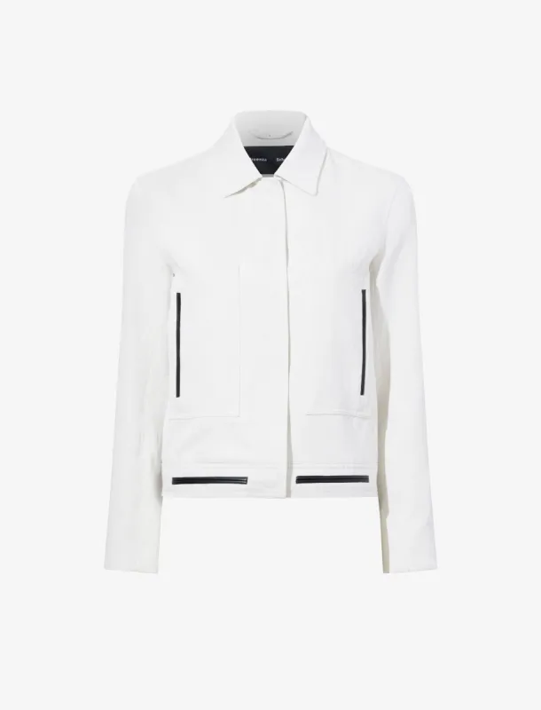 Wiley Jacket in Cotton Linen sold by Proenza Schouler