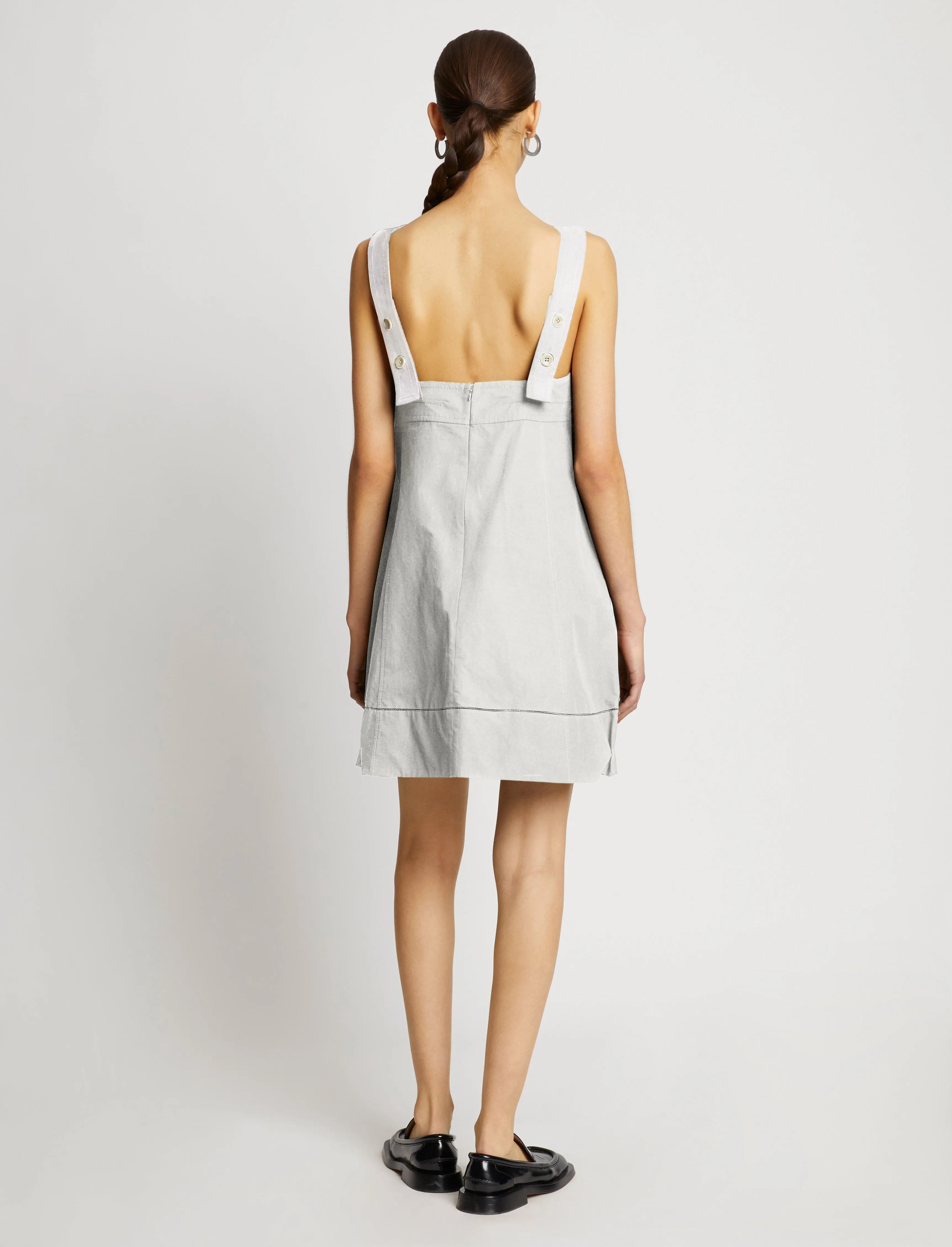 Cotton Linen Mini Dress sold by Proenza Schouler product image thumbnail 4