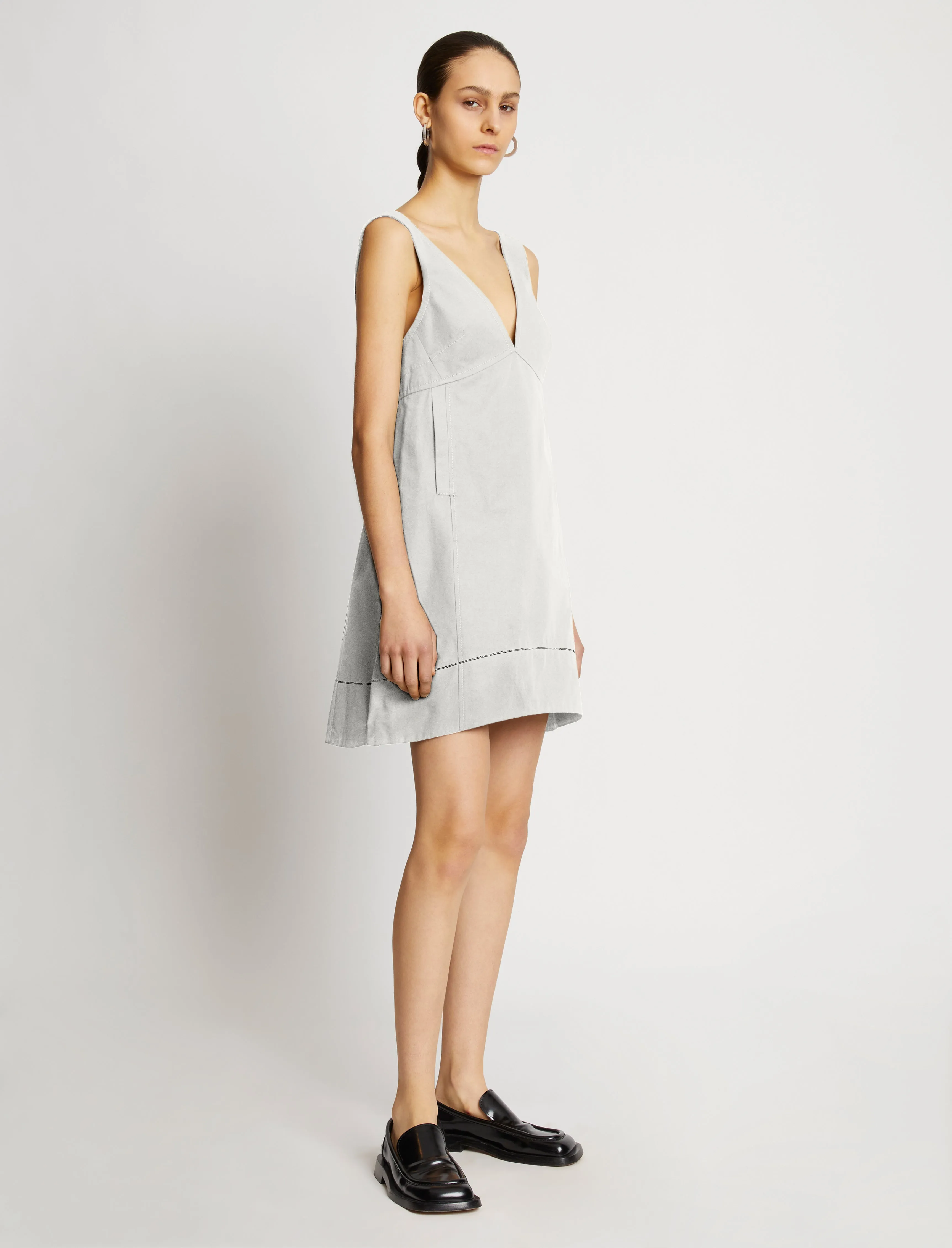 Cotton Linen Mini Dress sold by Proenza Schouler product image thumbnail 3