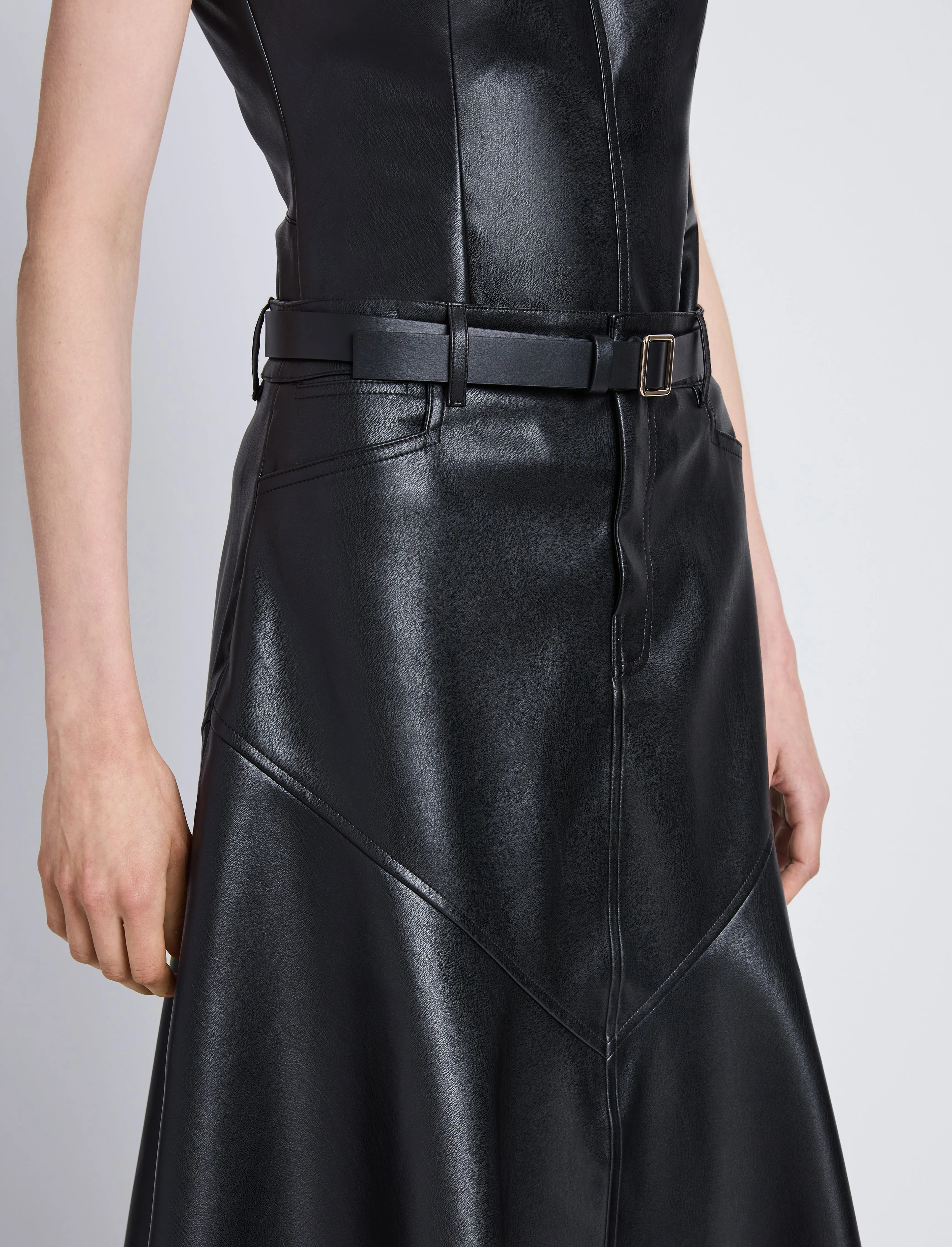 Jesse Skirt in Faux Leather sold by Proenza Schouler product image thumbnail 5