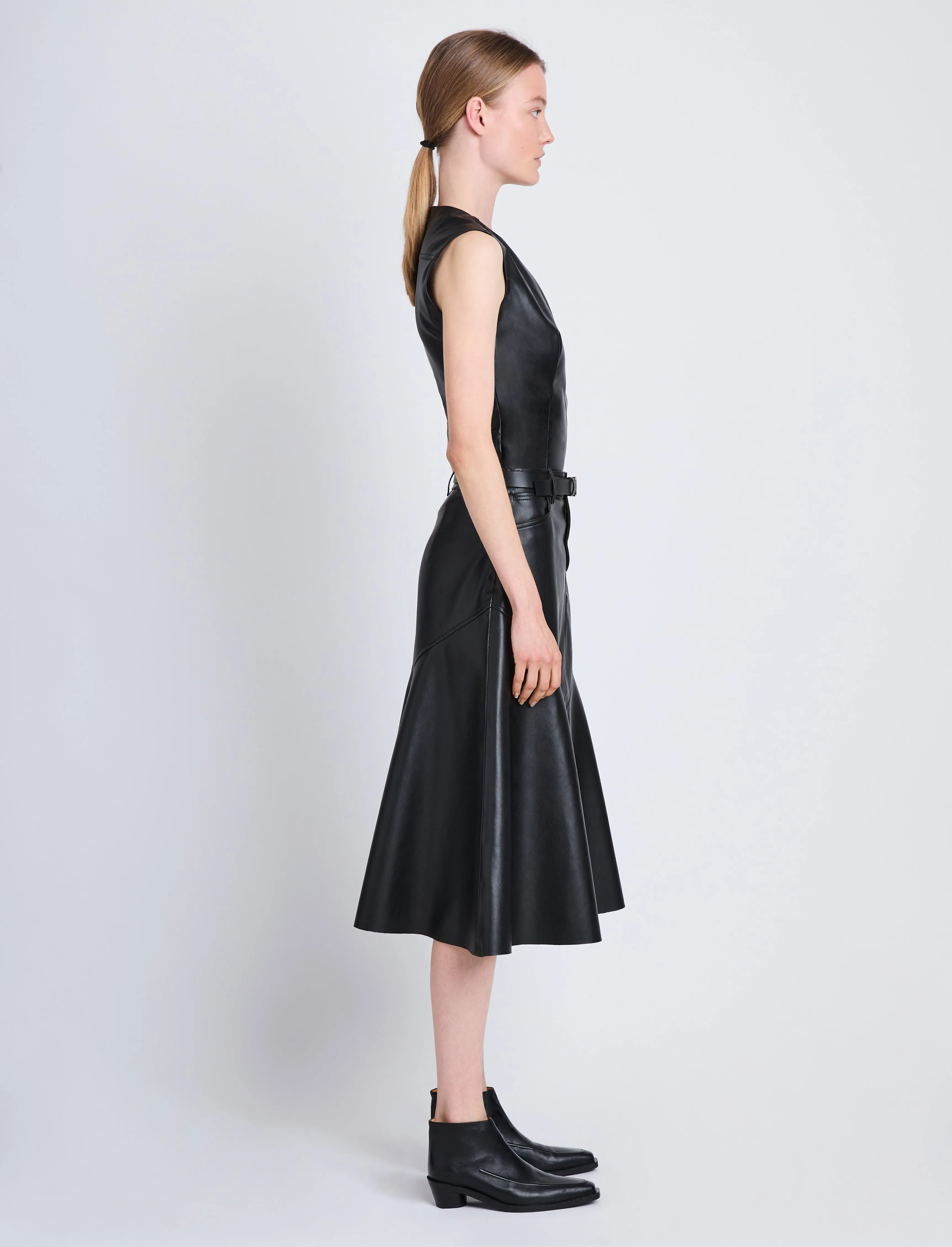 Jesse Skirt in Faux Leather sold by Proenza Schouler product image thumbnail 3