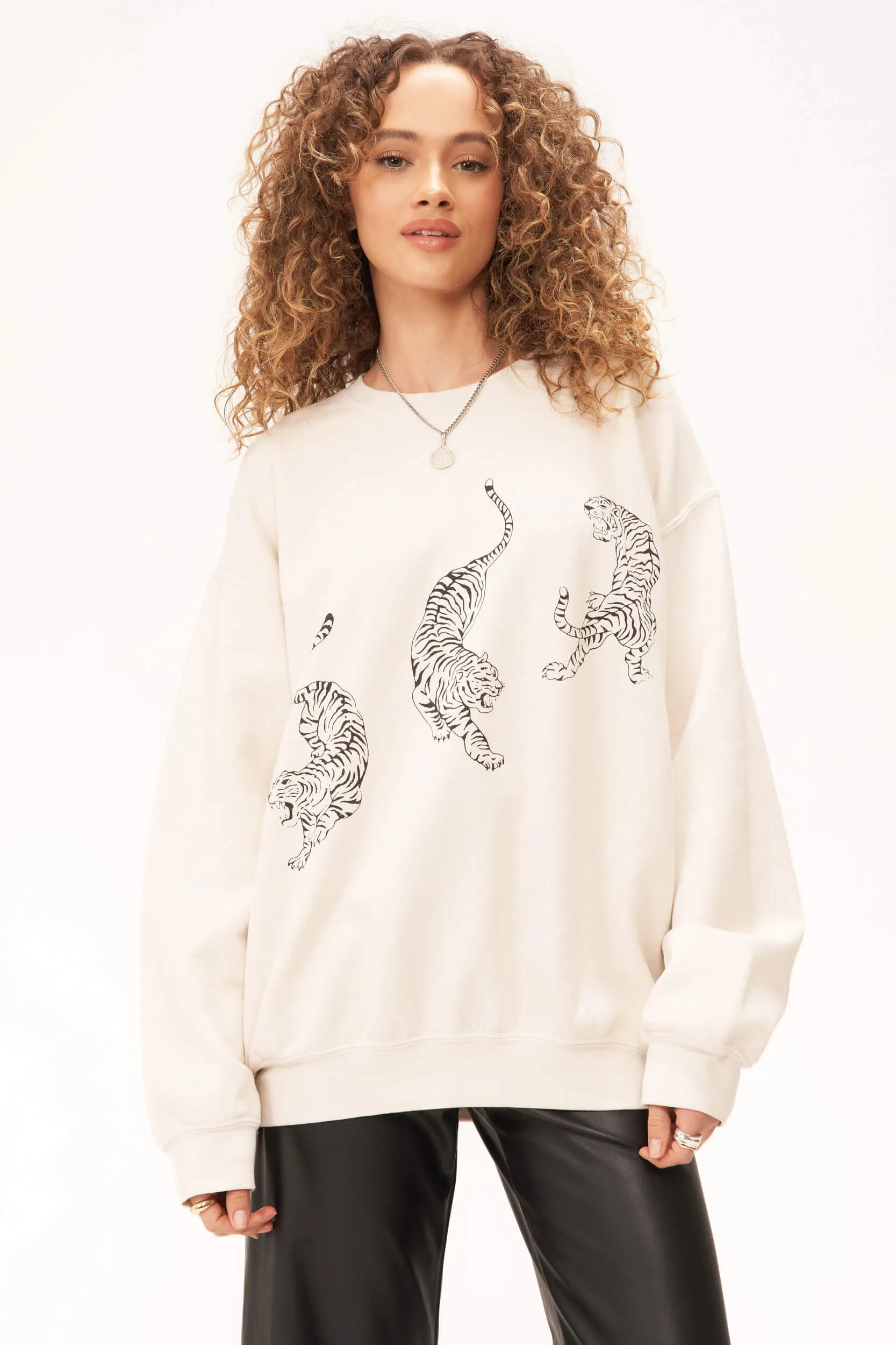 Tigers Oversized Sweatshirt sold by Project Social T product image thumbnail 3