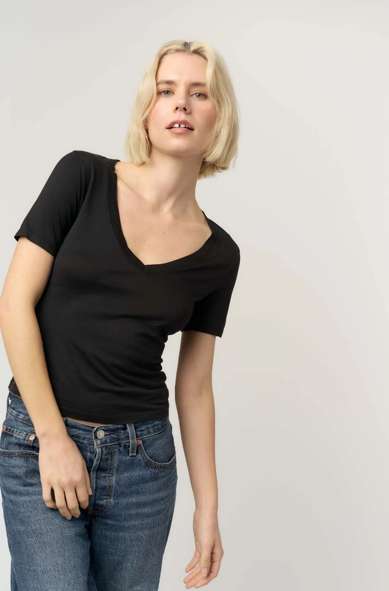 It Girl V-Neck Tee sold by Project Social T