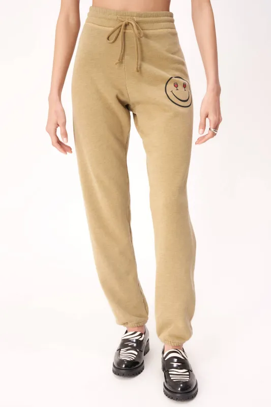 Wine Eyes Jogger - Heather Iced Coffee sold by Project Social T