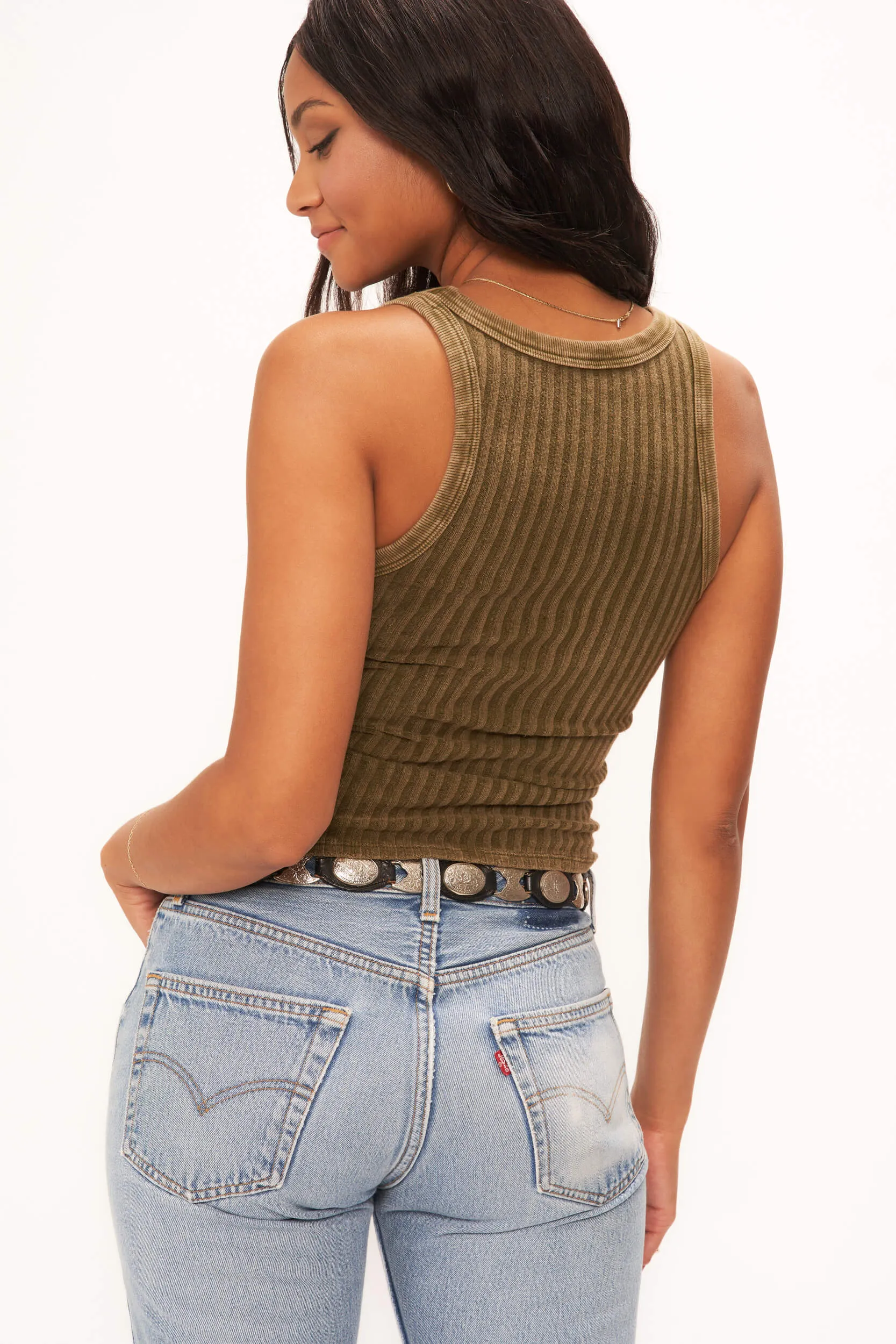 Cooper Sweater Rib Tank sold by Project Social T product image thumbnail 4