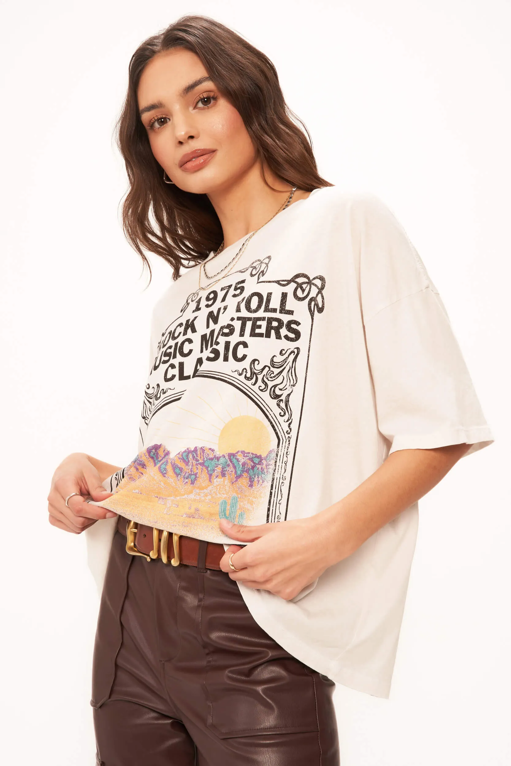 Classic Rock Perfect BF Tee - Vintage White sold by Project Social T product image thumbnail 4