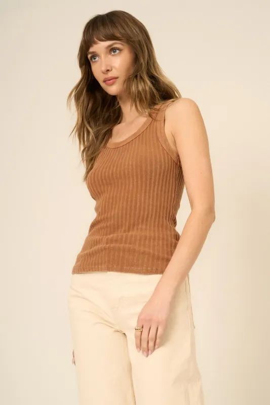 Cooper Sweater Rib Tank made by Project Social T