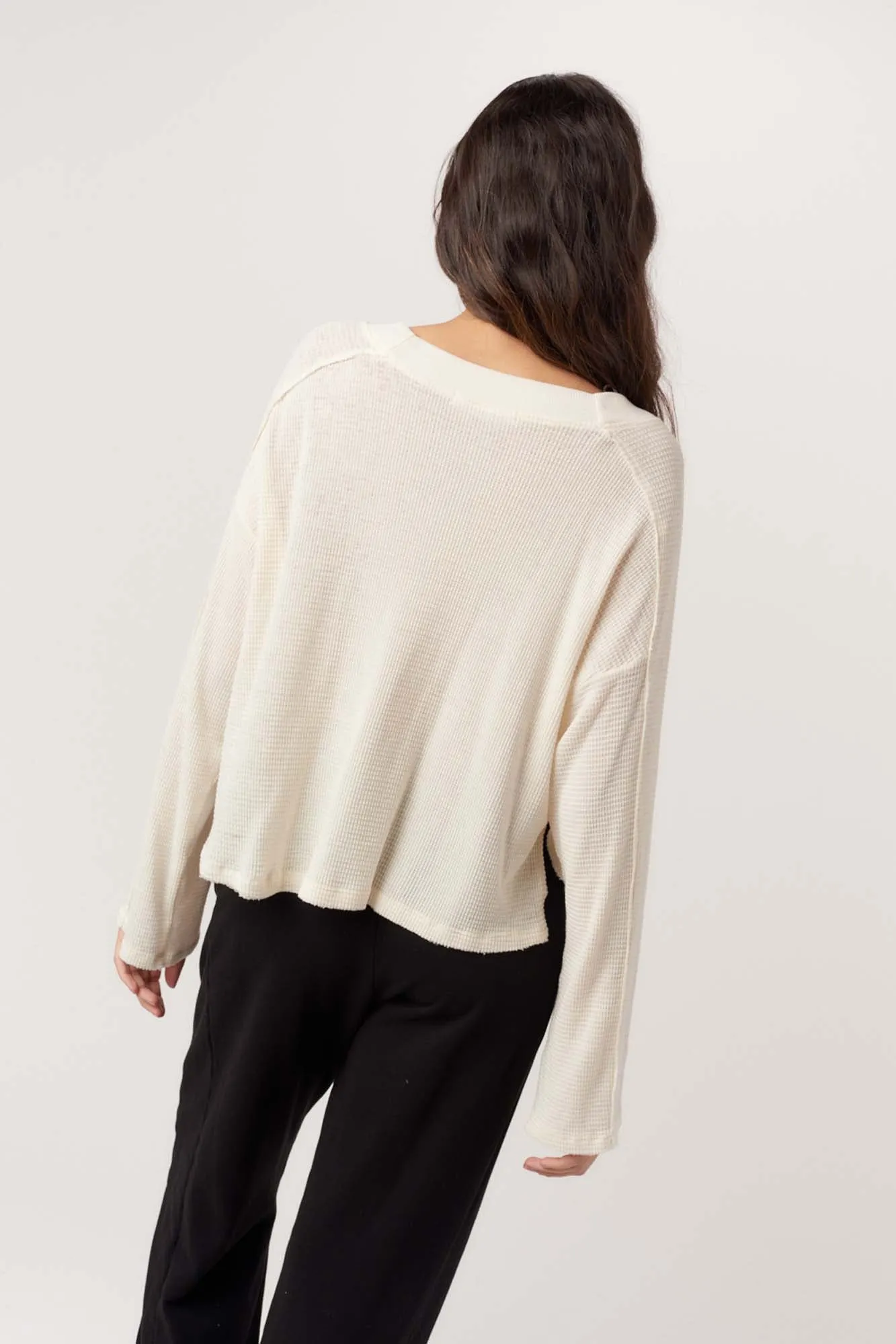 Underground Burnout Thermal V-Neck Long Sleeve sold by Project Social T product image thumbnail 4