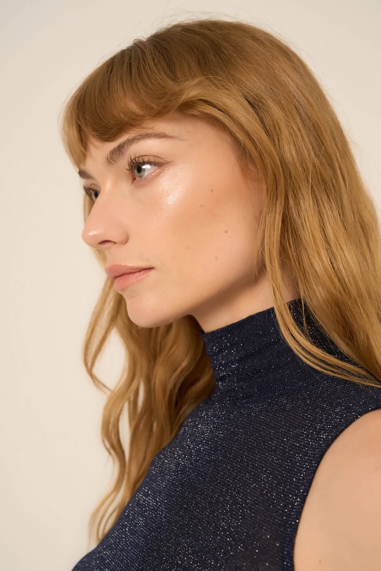 Domino Lurex Mock Neck Tank sold by Project Social T product image thumbnail 5