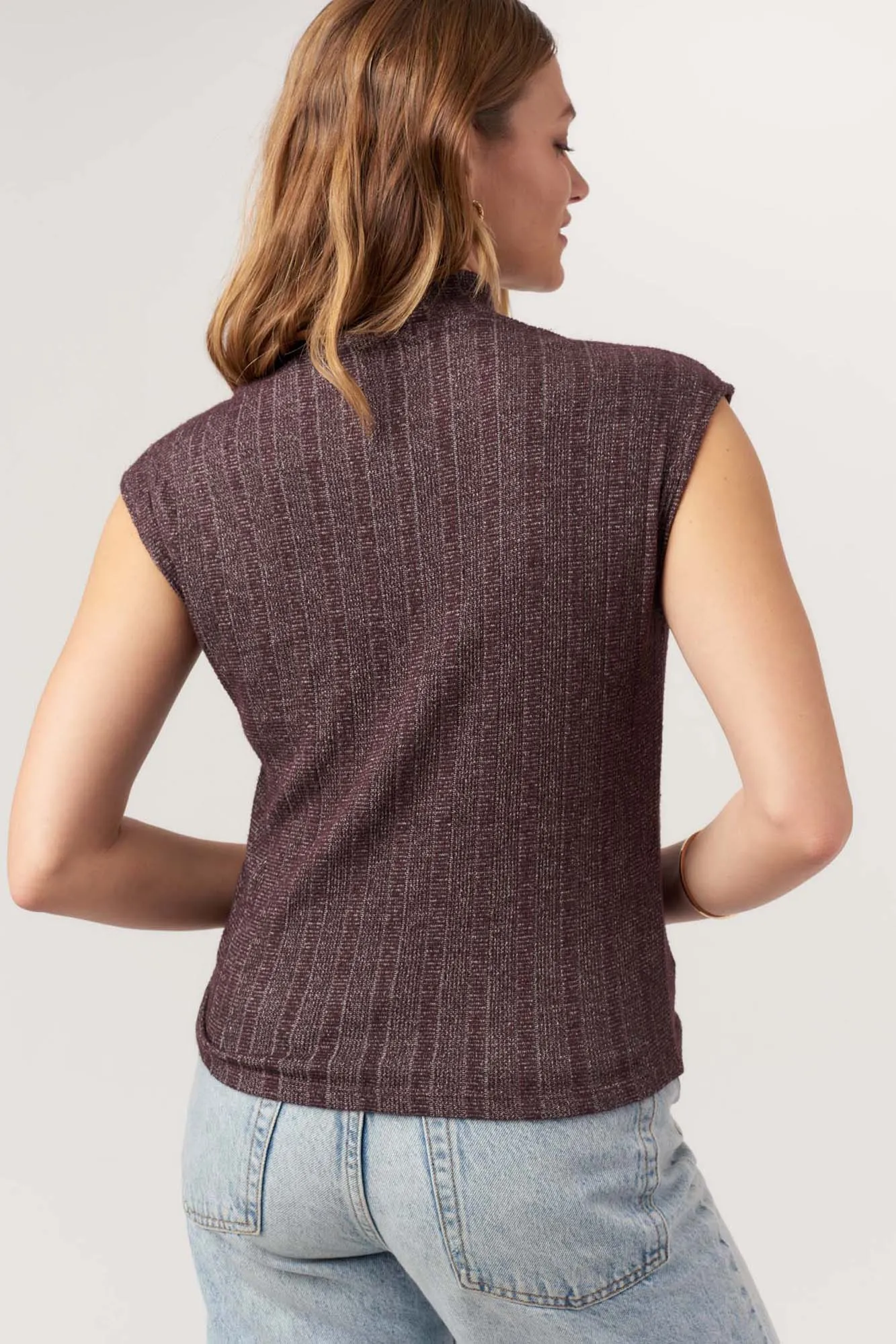 Could Be Us Mock Neck Sweater Rib Tee sold by Project Social T product image thumbnail 4