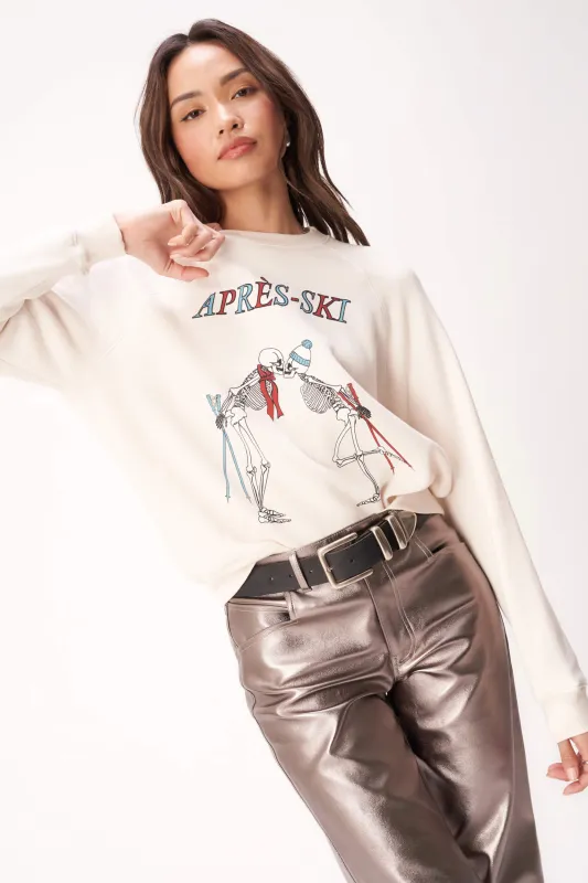 Après Ski Skeletons Sweatshirt - Cozy Cream sold by Project Social T