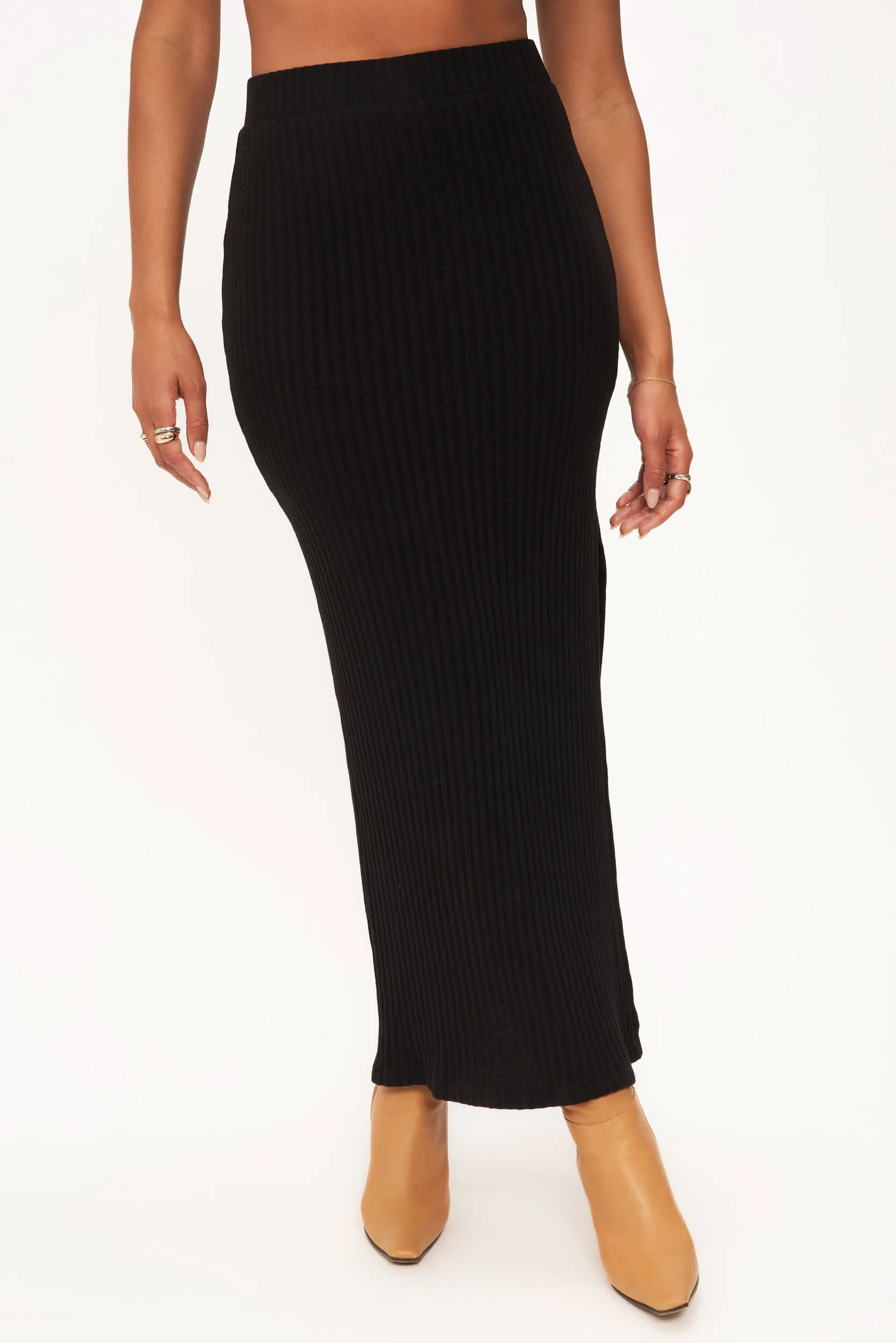 Claudia Sweater Rib Skirt - Black sold by Project Social T product image thumbnail 2