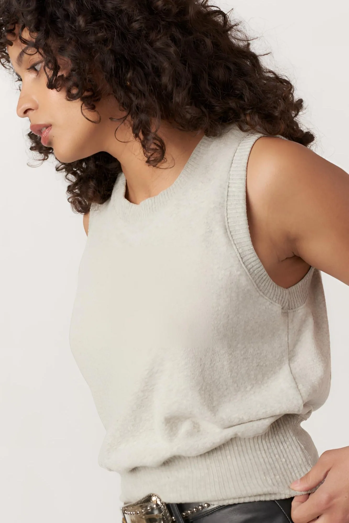 Keep It Casual Cozy Vest - Heather Grey sold by Project Social T product image thumbnail 2