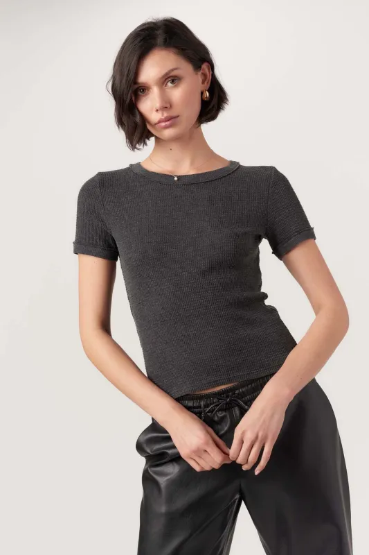 Throwback Thermal Tee - Black sold by Project Social T