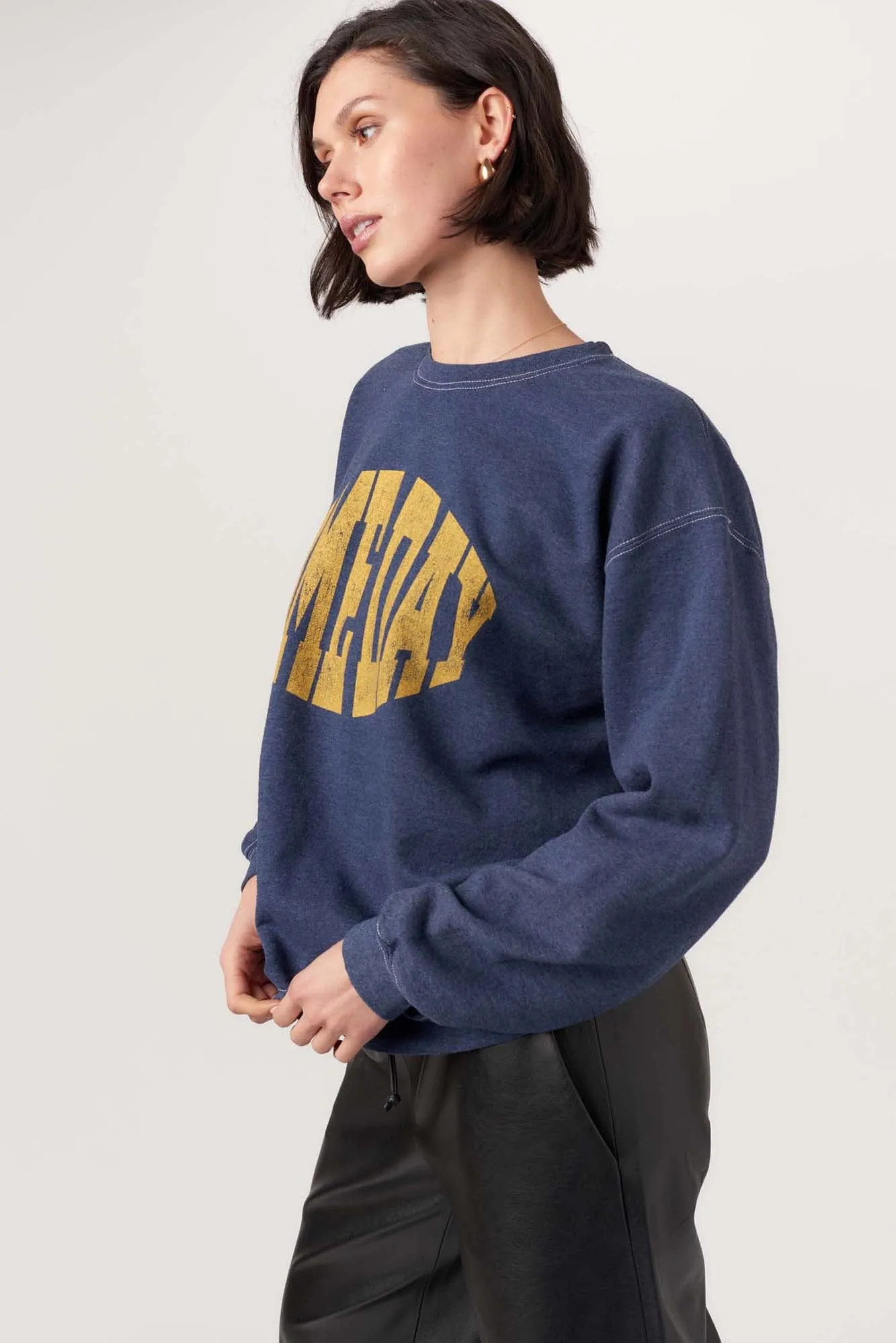 Game Day Football Sweatshirt - Navy Peony sold by Project Social T product image thumbnail 3