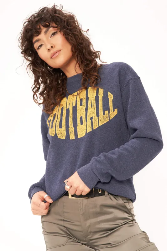 Football Sweatshirt - Heather Navy Nova sold by Project Social T