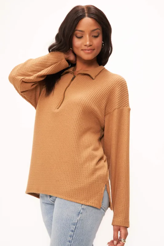 Last Kiss Cozy Half Zip Tunic made by Project Social T