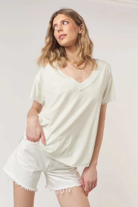 Baltimore V Neck Tee - Teal Mist sold by Project Social T