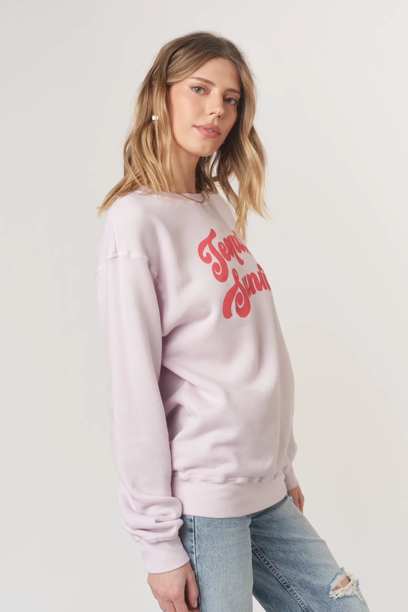 Tequila Sunrise/Santorini Sundown Reversible Sweatshirt - Frosted Violet sold by Project Social T product image thumbnail 3