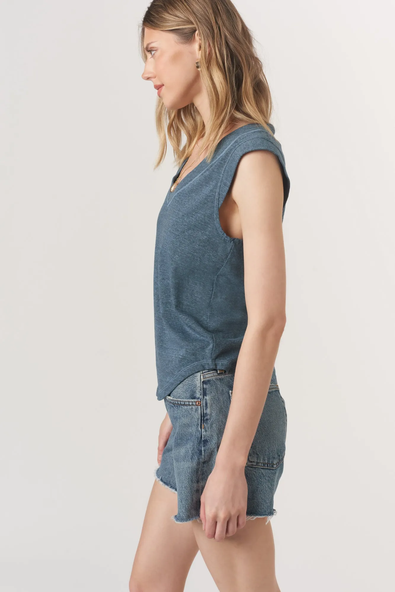 Rue V-Neck Tank sold by Project Social T product image thumbnail 2