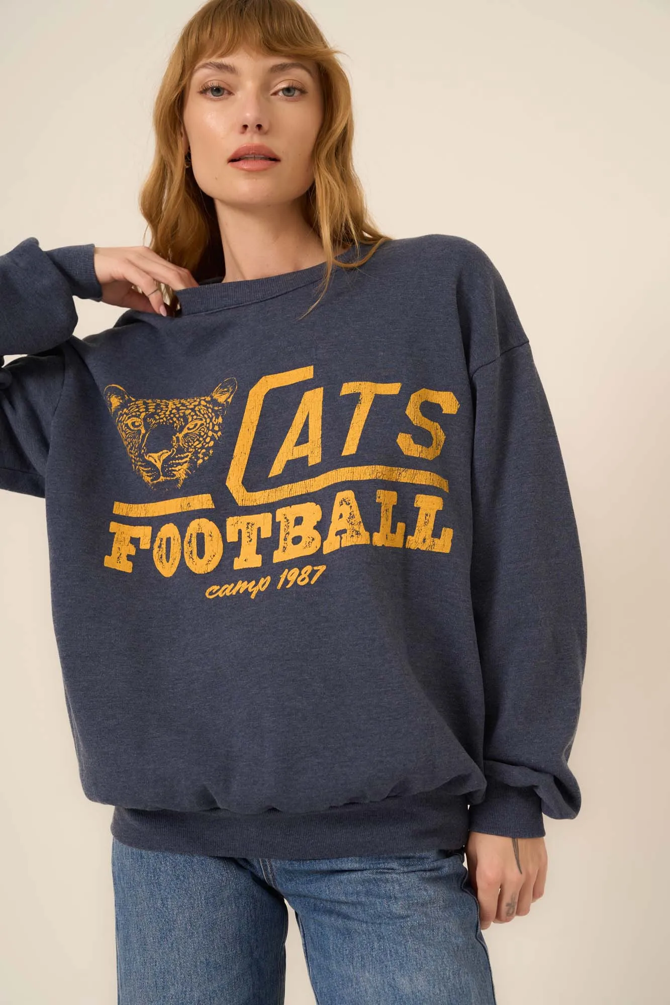 Cats Football Sweatshirt sold by Project Social T product image thumbnail 3