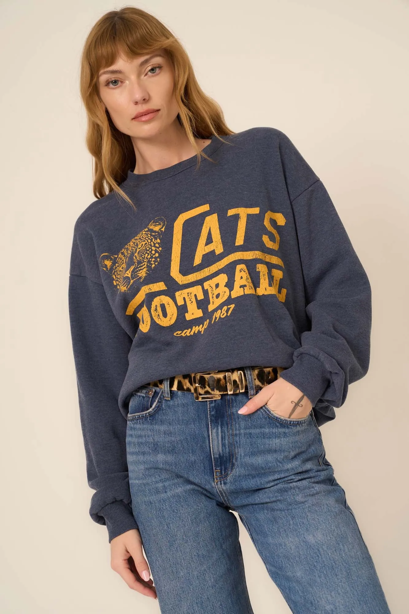 Cats Football Sweatshirt sold by Project Social T