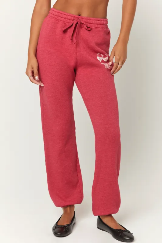 Wine Club Jogger - Hibiscus sold by Project Social T