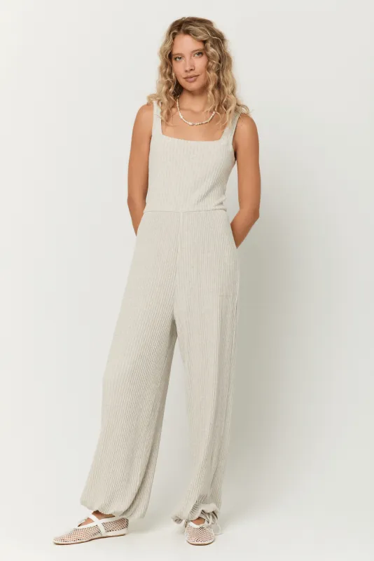 Mañana Button Back Rib Jumpsuit sold by Project Social T