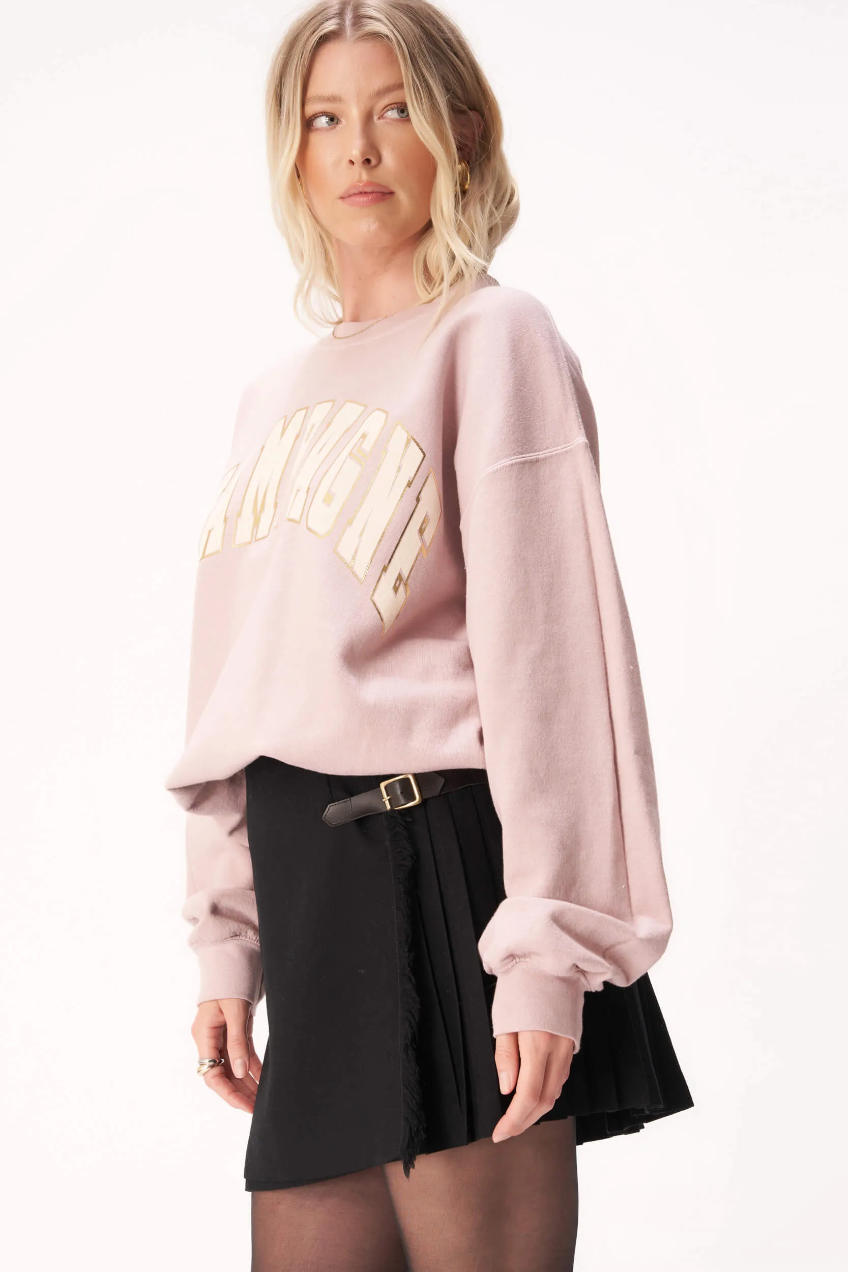 Champagne Oversized Sweatshirt - Shadow Pink sold by Project Social T product image thumbnail 3
