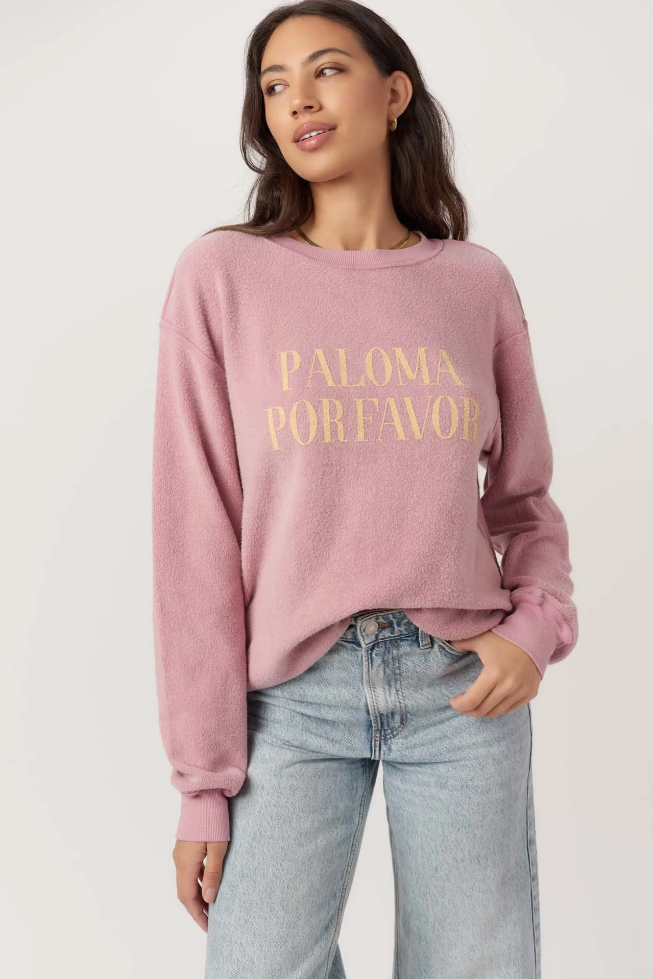 Paloma/Prosecco Reversible Sweatshirt - Blushing Mauve sold by Project Social T product image thumbnail 2