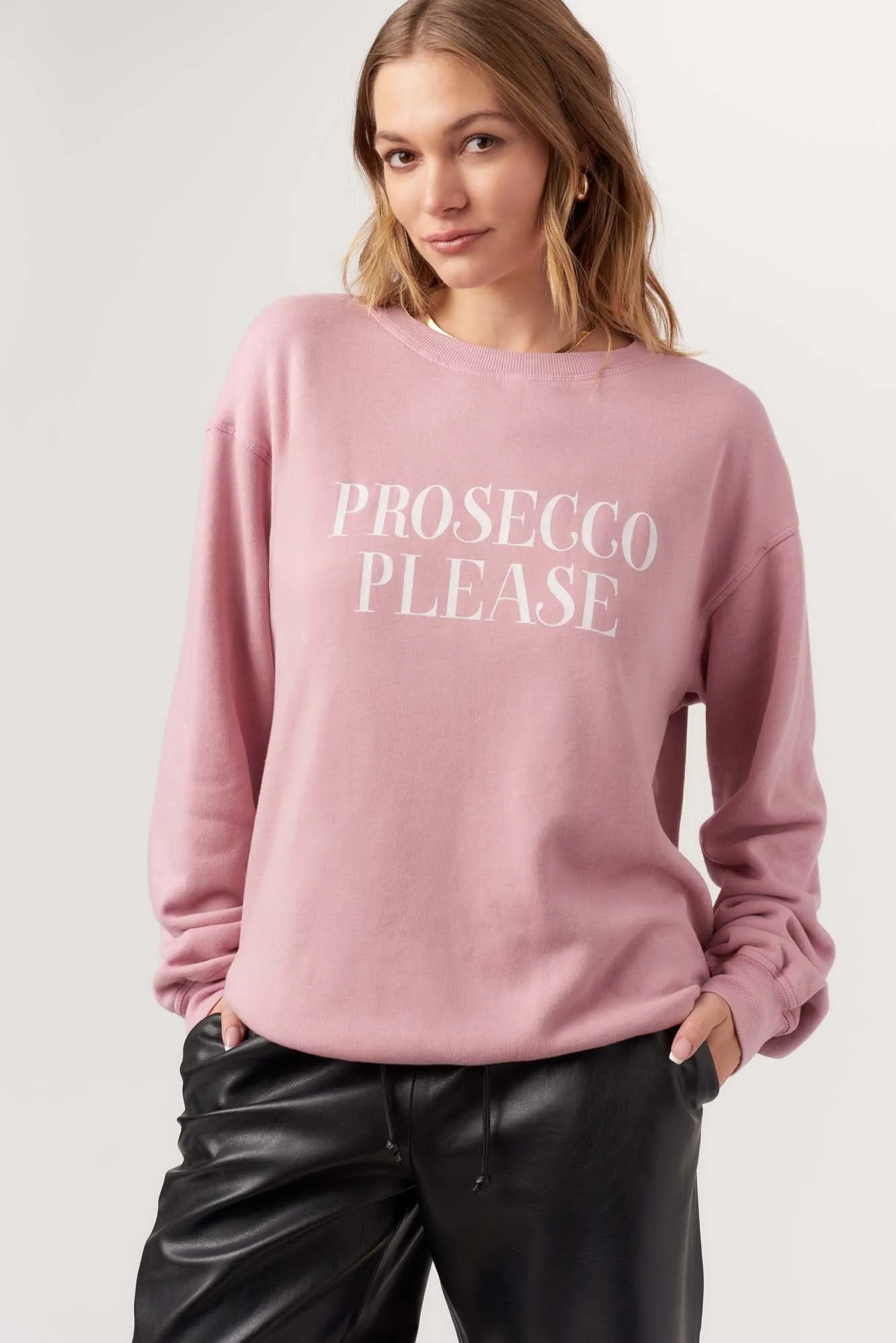 Paloma/Prosecco Reversible Sweatshirt - Blushing Mauve sold by Project Social T product image thumbnail 3