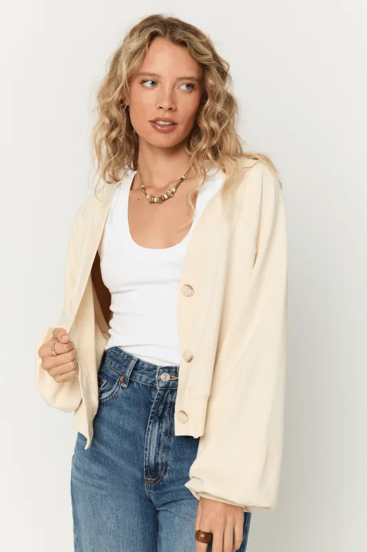 Francina Button Front Cardi made by Project Social T