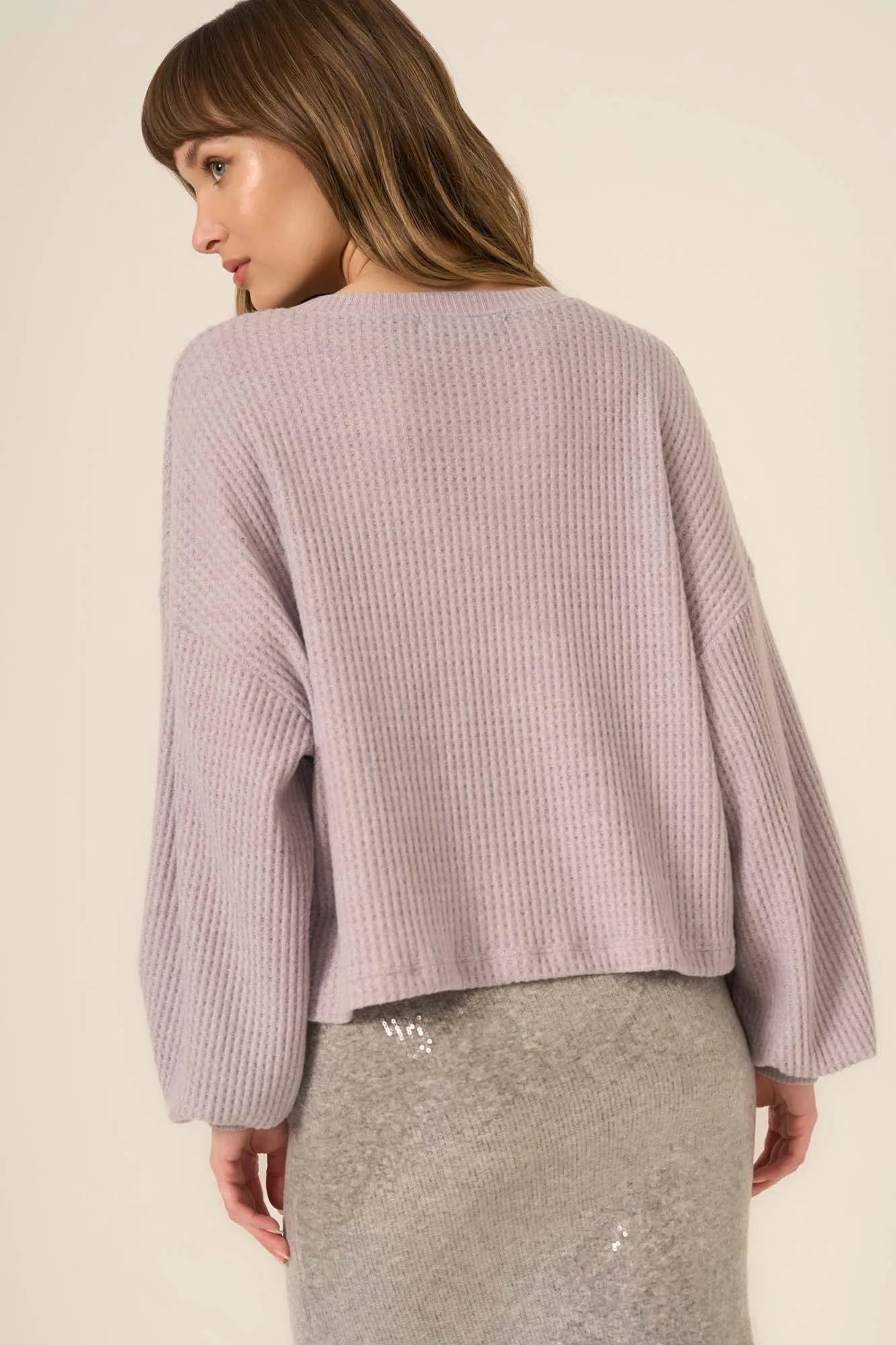 Vinessa Notch Neck Brushed Thermal Top sold by Project Social T product image thumbnail 4