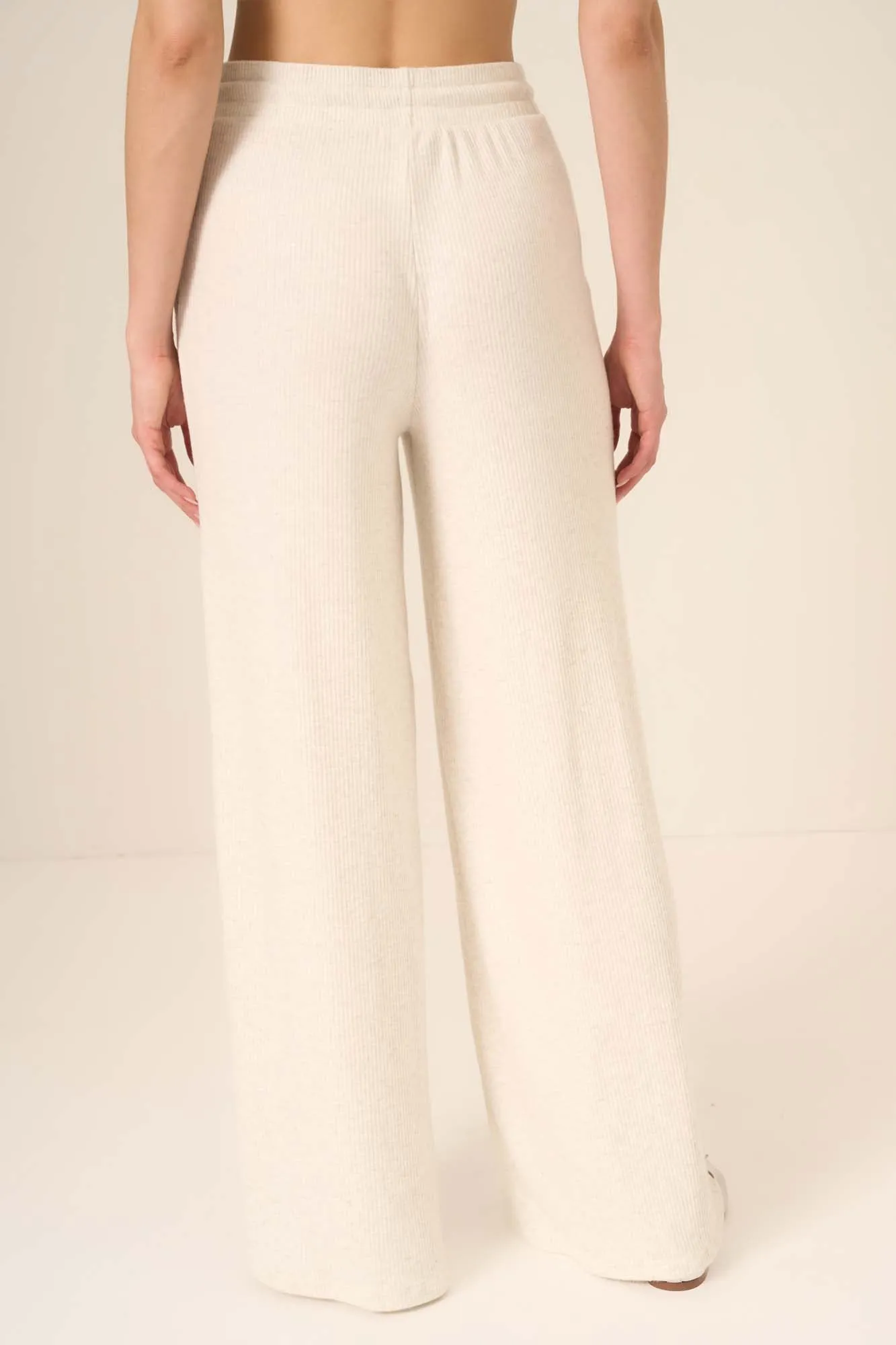 Zoey Brushed Rib Pant - Oatmeal sold by Project Social T product image thumbnail 4