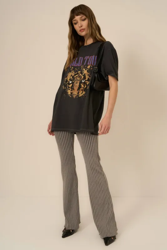 Tiger World Relaxed Tee - Charcoal sold by Project Social T