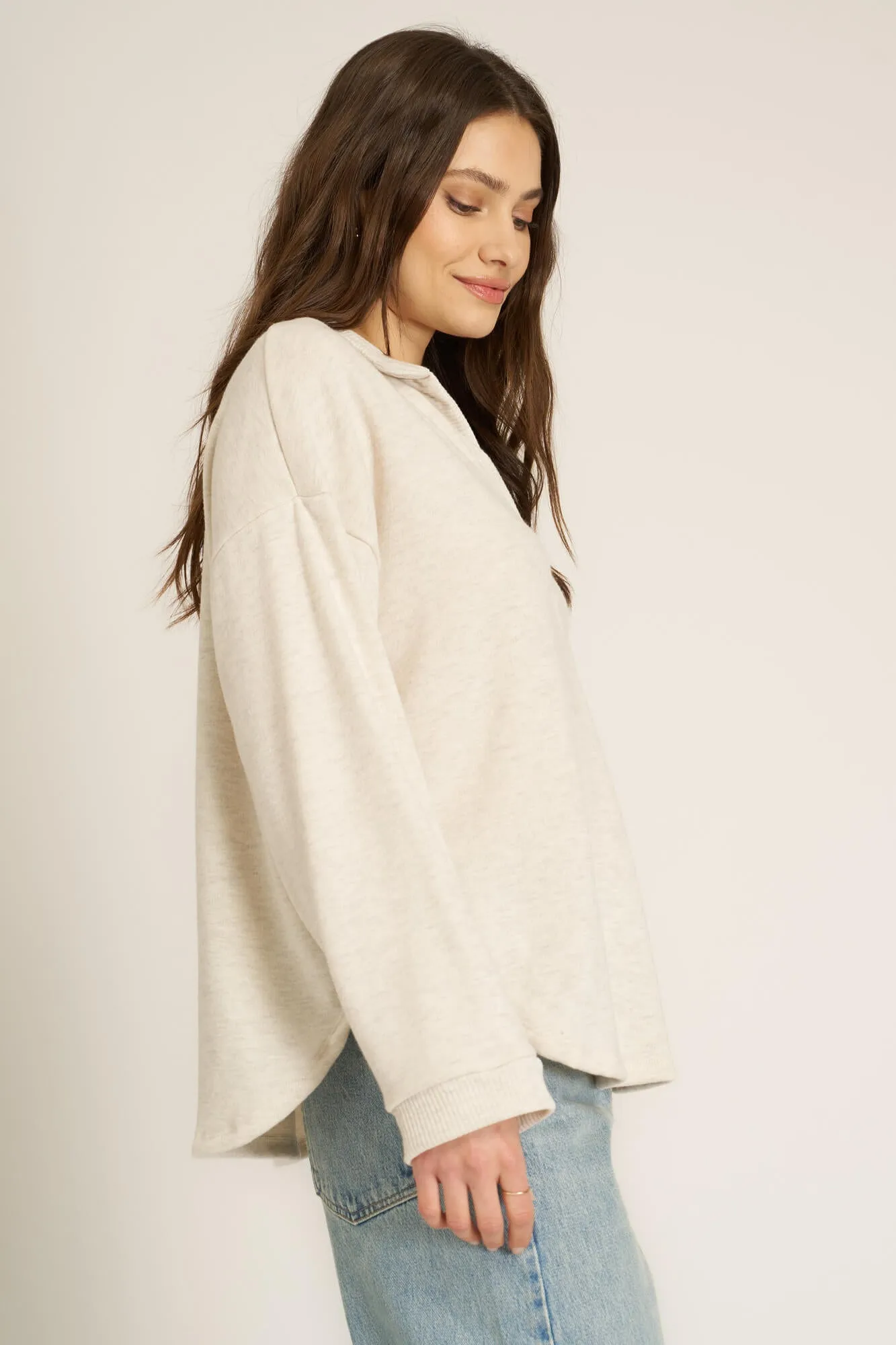 Chiara Cozy Collared Pullover sold by Project Social T product image thumbnail 3