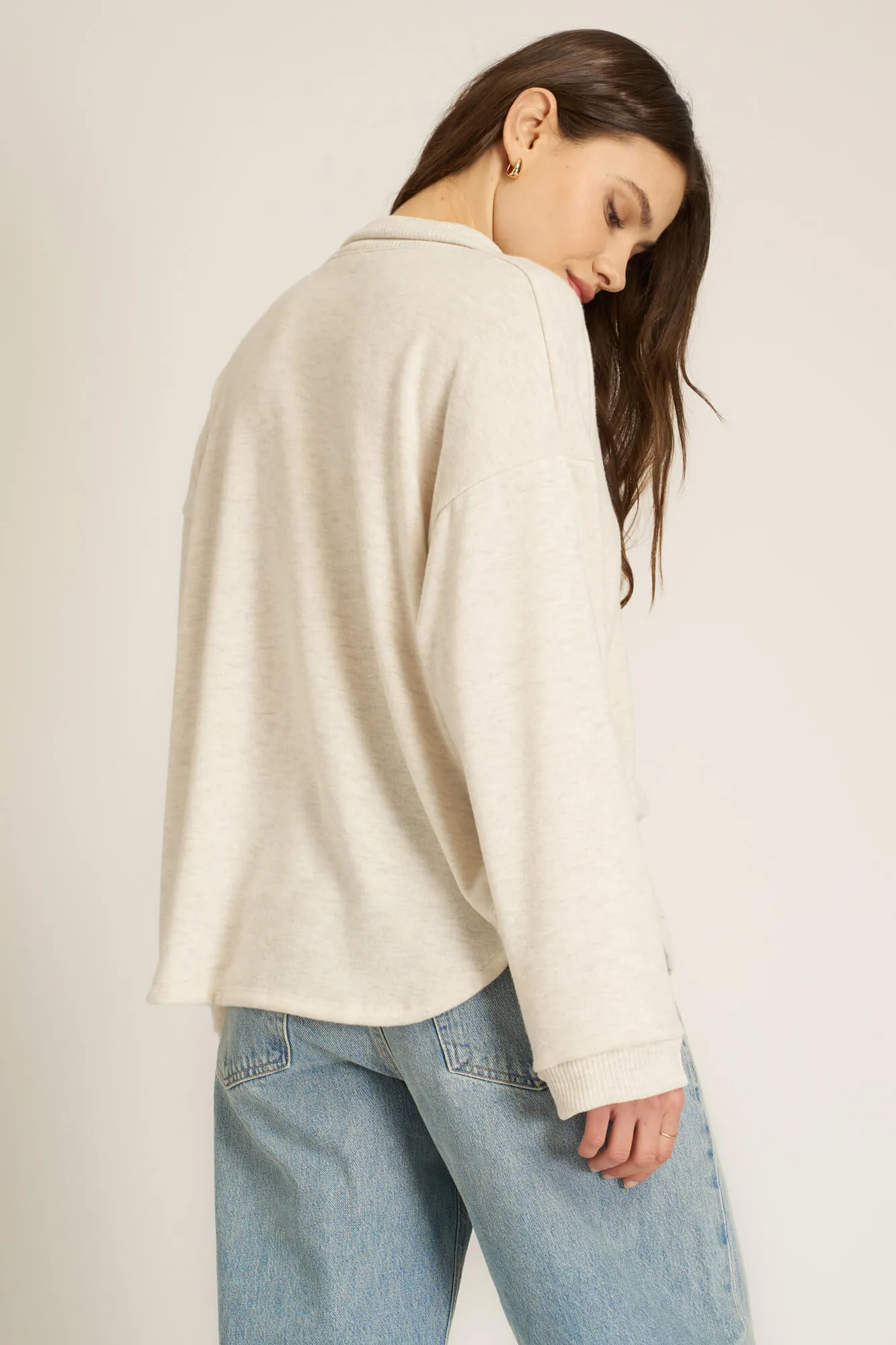 Chiara Cozy Collared Pullover sold by Project Social T product image thumbnail 4