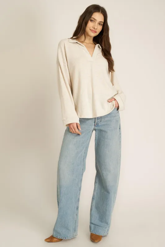Chiara Cozy Collared Pullover made by Project Social T