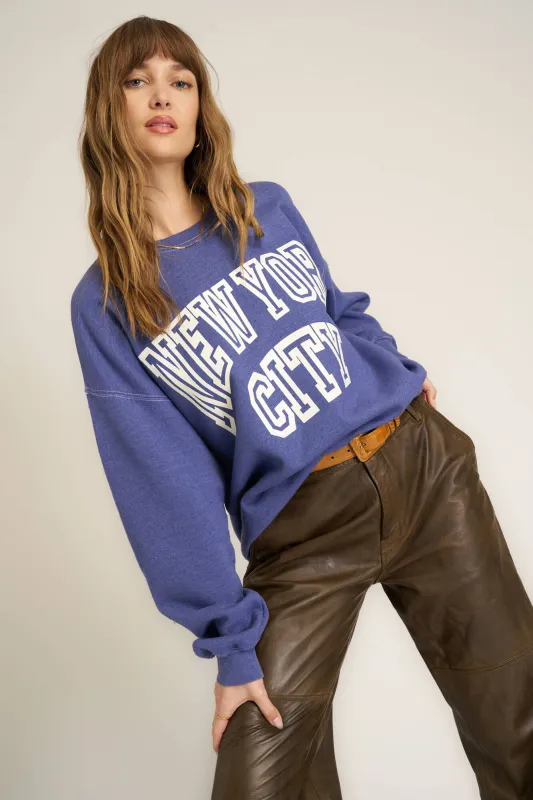 New York City Oversized Sweatshirt - Rich Indigo sold by Project Social T