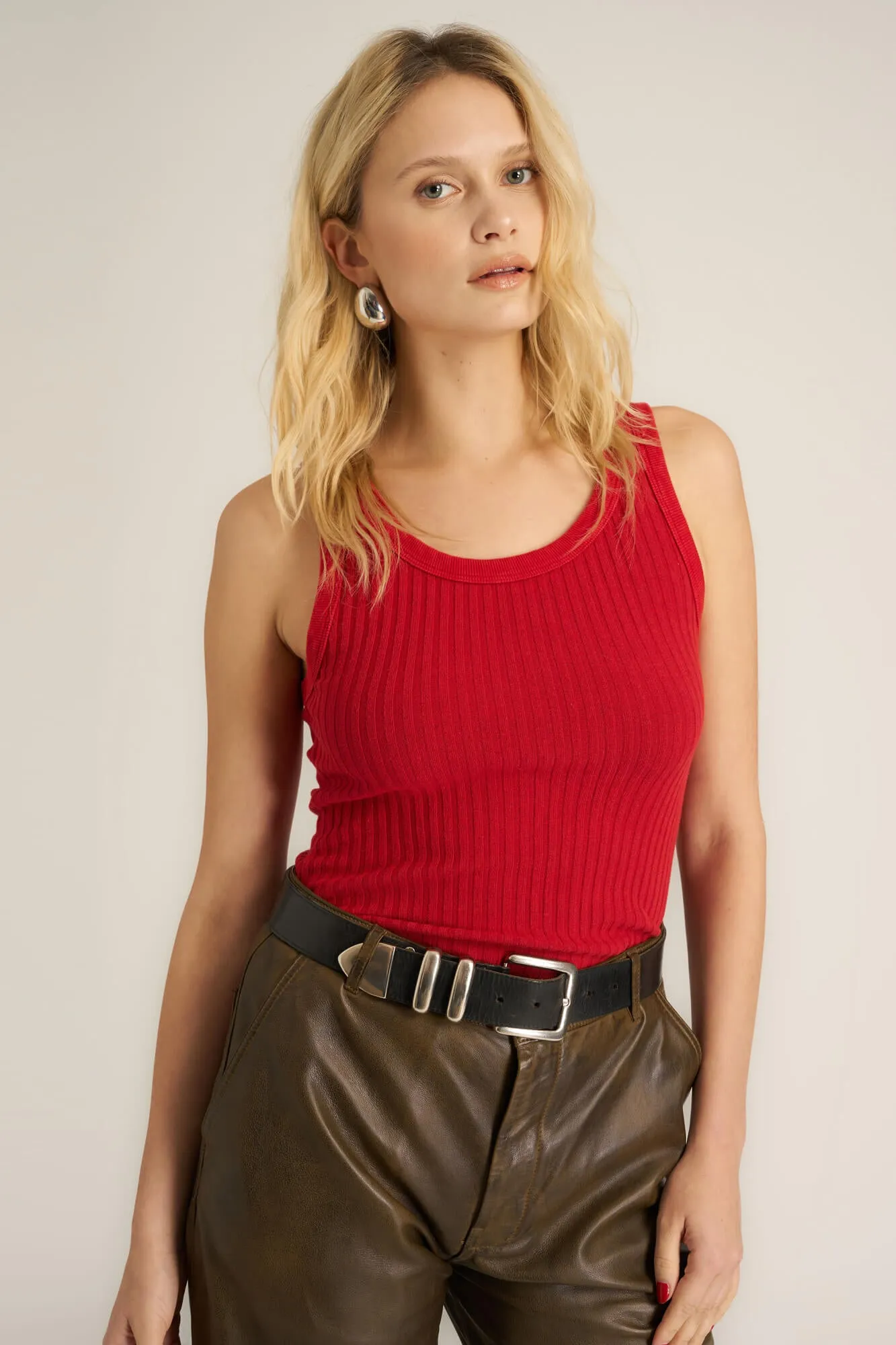 Cooper Sweater Rib Tank sold by Project Social T