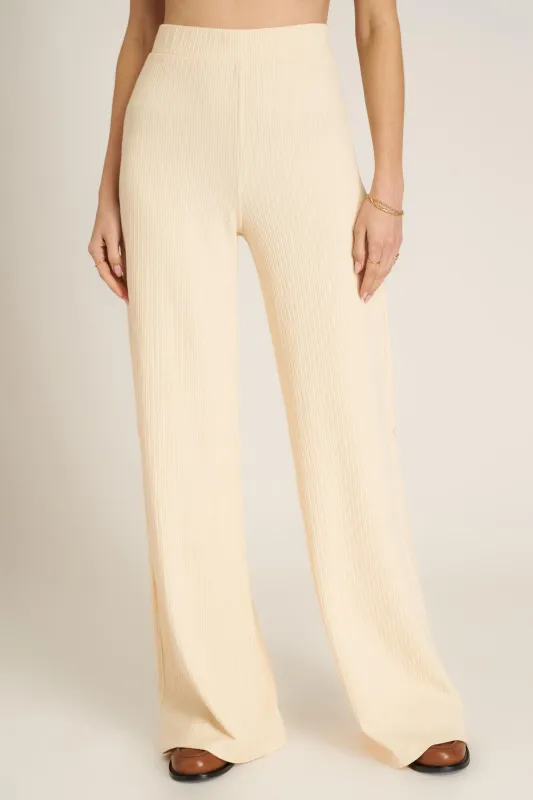 Tempted Pointelle Pant - Mother of Pearl sold by Project Social T