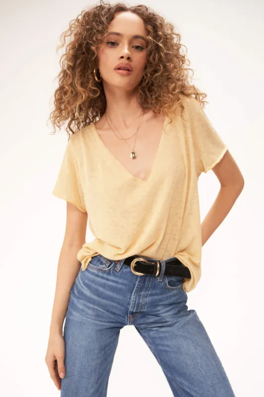 The Original Textured V - Straw Yellow sold by Project Social T