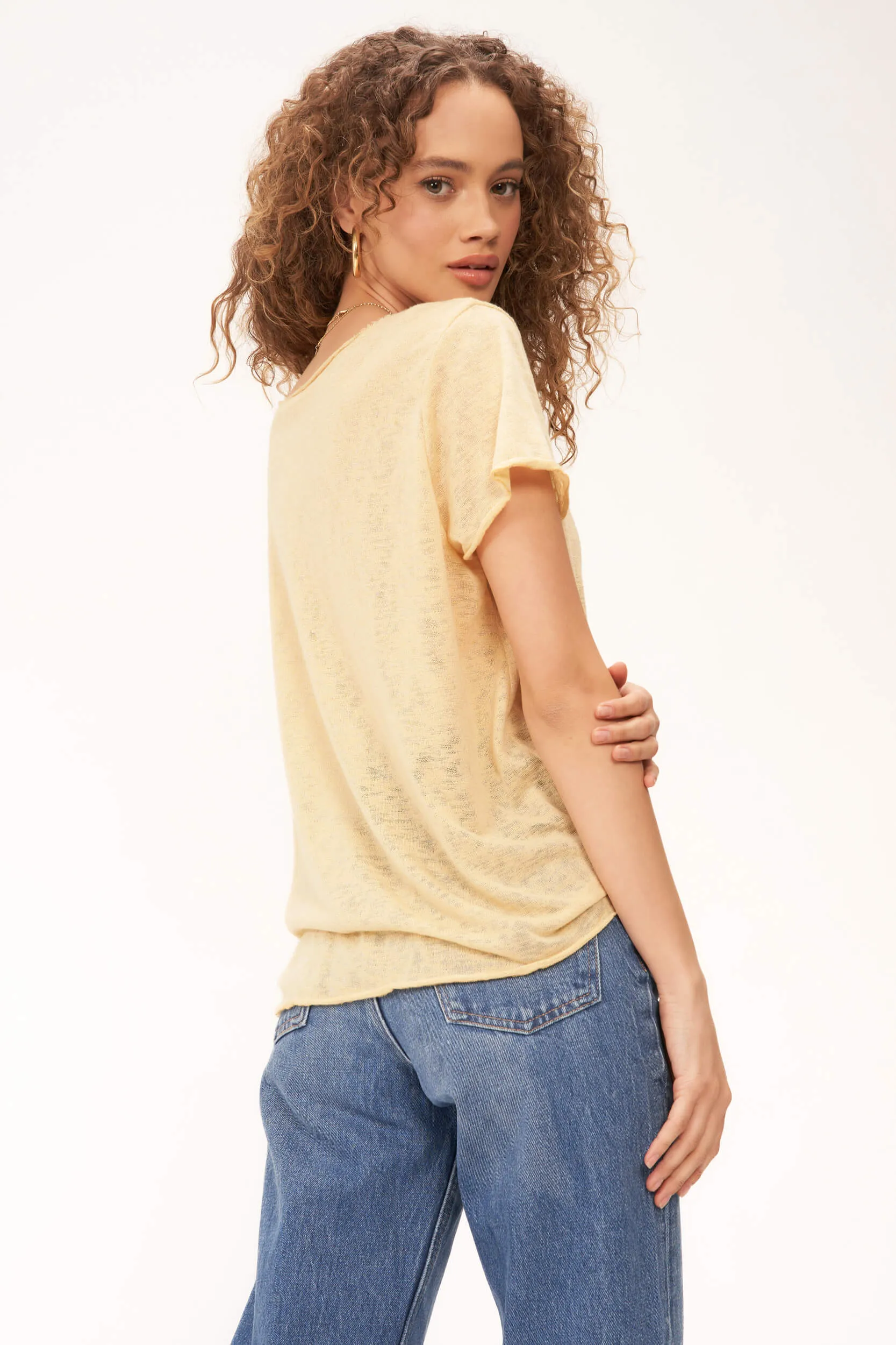 The Original Textured V - Straw Yellow sold by Project Social T product image thumbnail 4