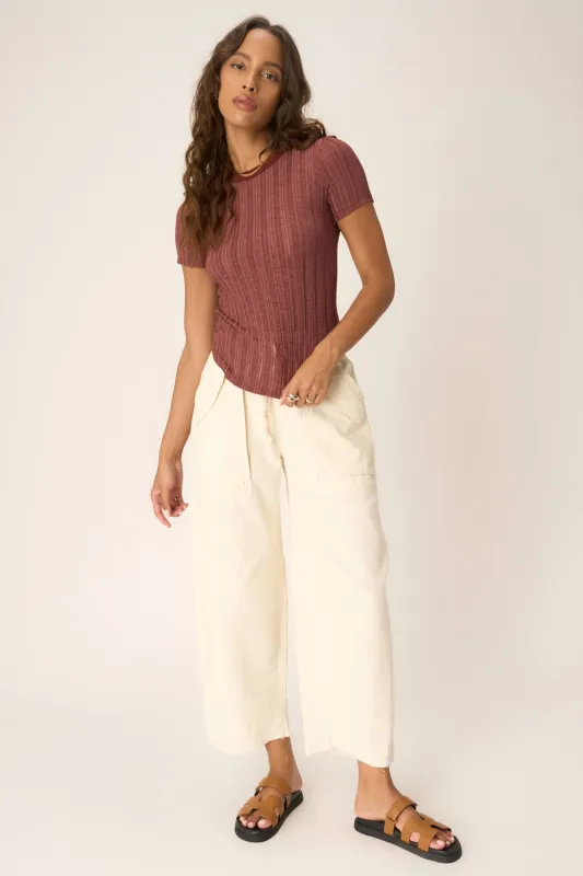 Everyday Textured Rib Tee - Summer Rust sold by Project Social T