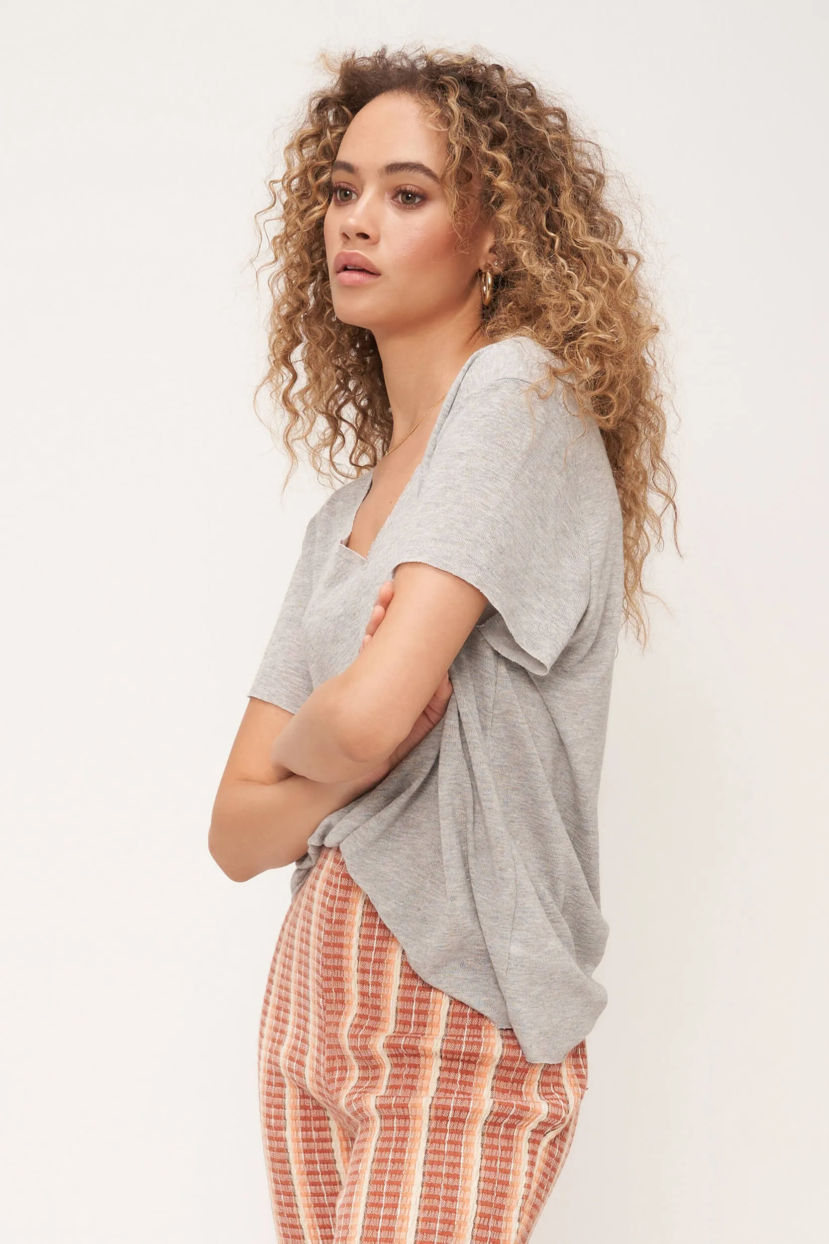 The Original Textured V - Heather Grey sold by Project Social T product image thumbnail 4